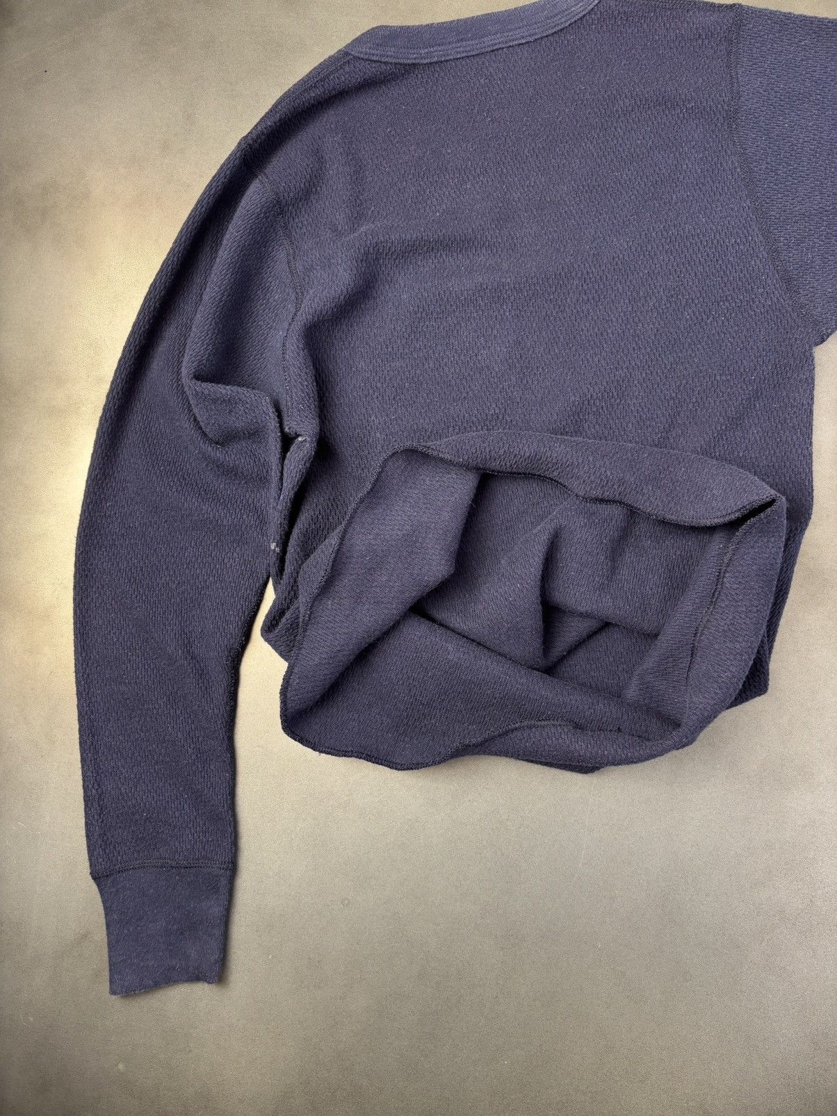 Hanes × Vintage 1970s Vintage Thermal Longsleeve Argyle Waffle Double Face S Size US S / EU 44-46 / 1 - 10 Thumbnail
