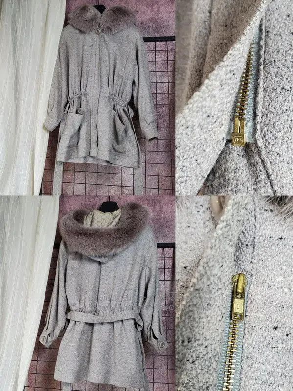 Dior Dior Lavender Wool-Blend Coat for Women . Size M / US 6-8 / IT 42-44 - 1 Thumbnail