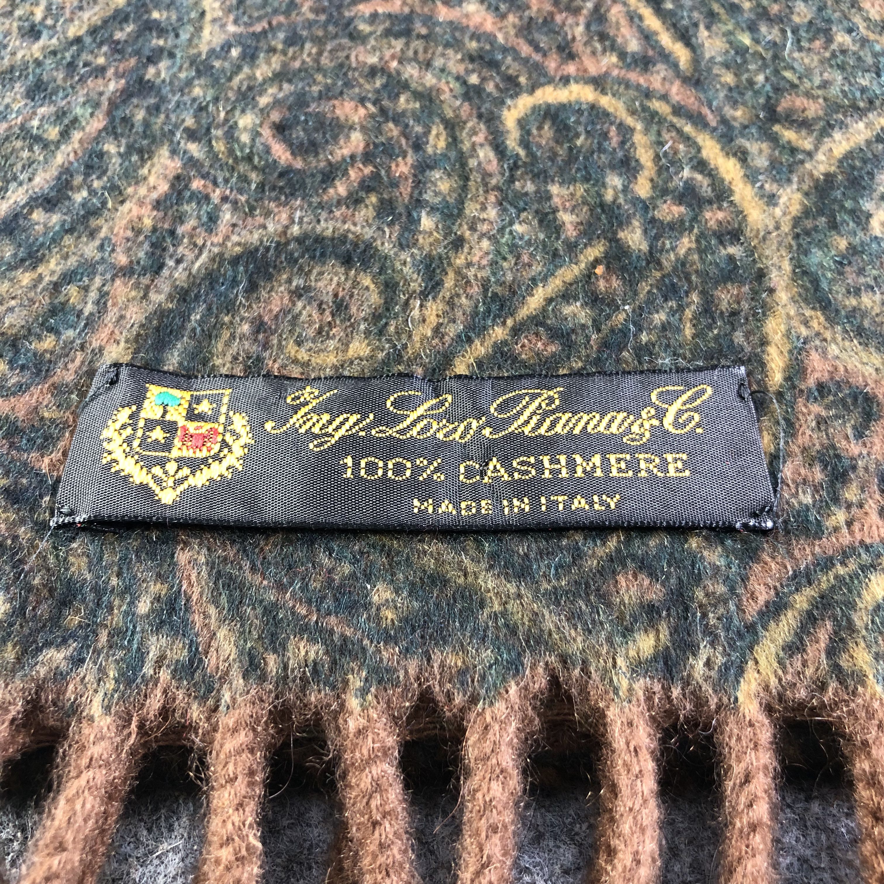 Loro Piana Loro Piana Paisley Cashmere Scarf Muffler Neckgear V2631 Size ONE SIZE - 5 Thumbnail