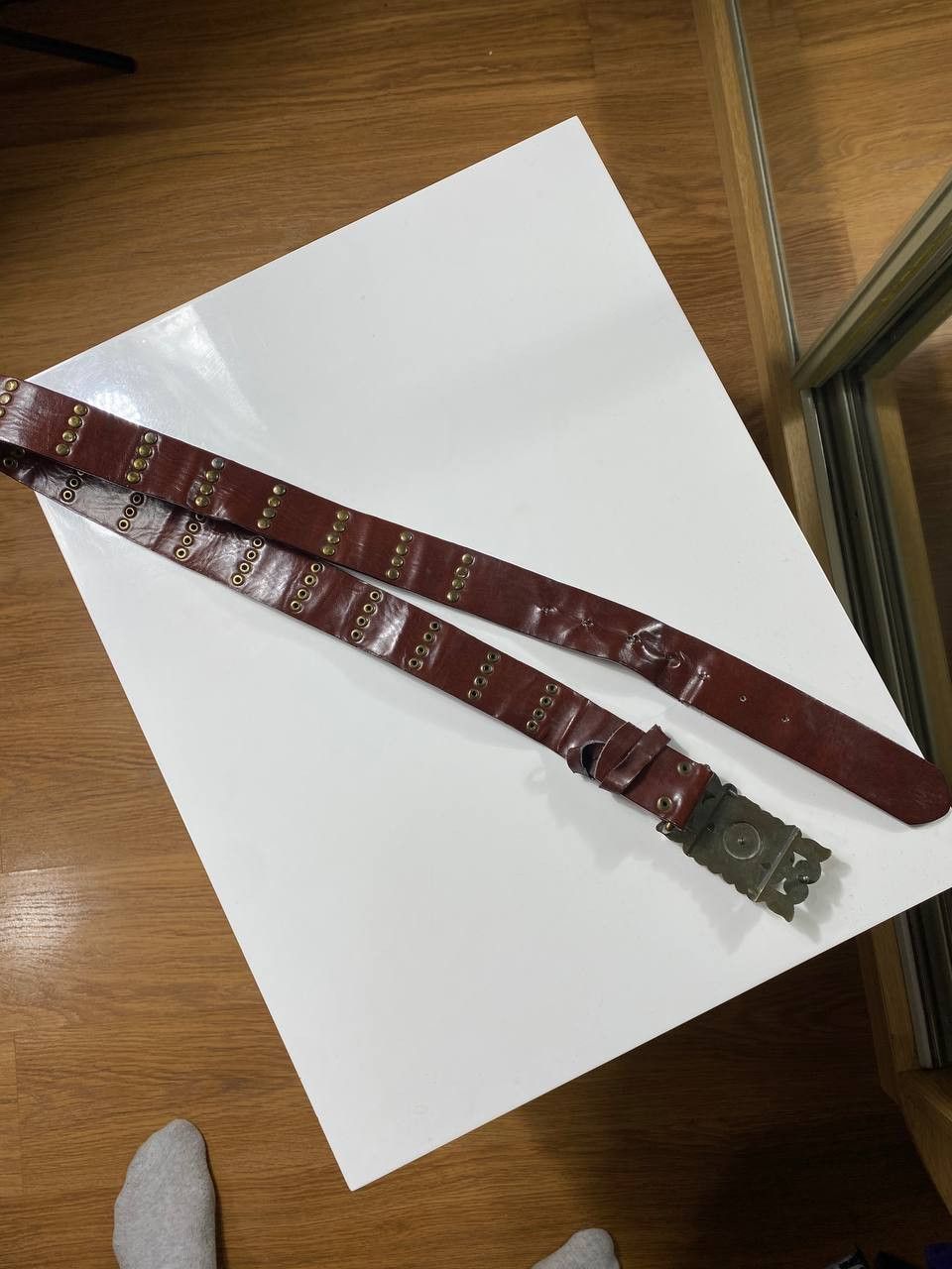 Vintage CRAZY Y2K Japanese style Big Buckle Belt Size ONE SIZE - 10 Thumbnail