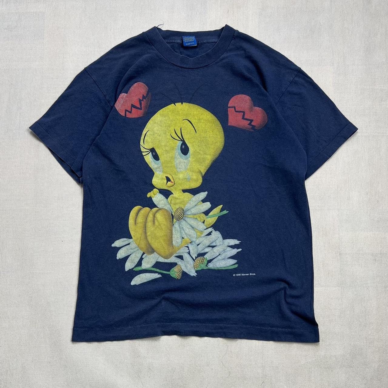 Vintage × Warner Bros 1999s Warner Bros Looney Tunes Tweety tshirt vintage Size US S / EU 44-46 / 1 - 1 Thumbnail