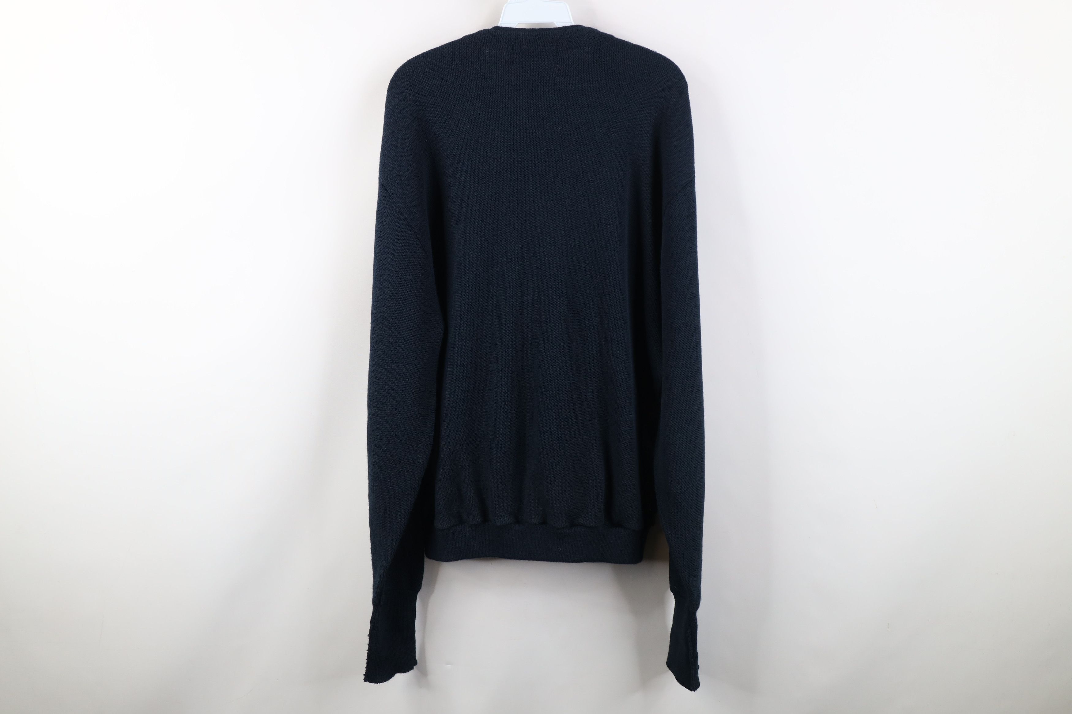 Vintage Vintage 70s 80s Streetwear Knit Cardigan Sweater Blue USA Size US L / EU 52-54 / 3 - 10 Thumbnail