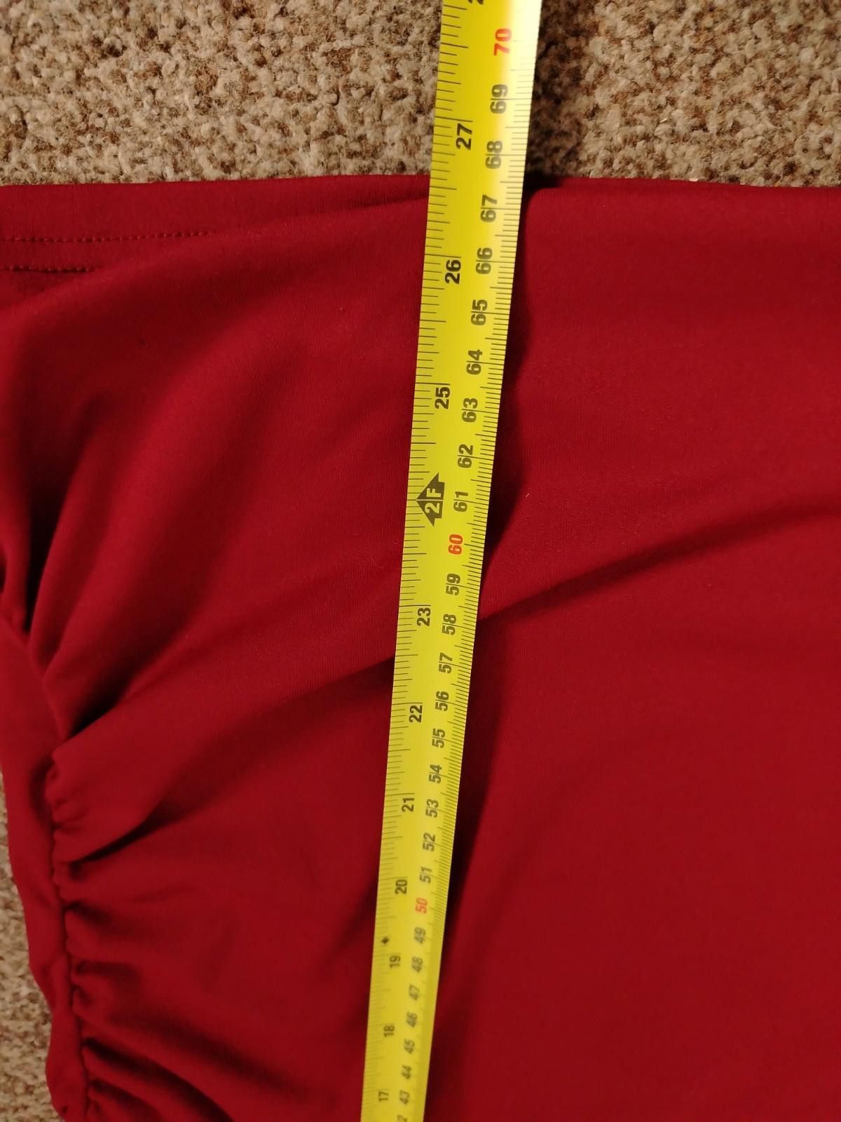 Other GRACE KARIN Red Wrap Top 2XL Long Sleeve Ruched Blouse Party Size XXL / US 16-18 / IT 52-54 - 9 Thumbnail