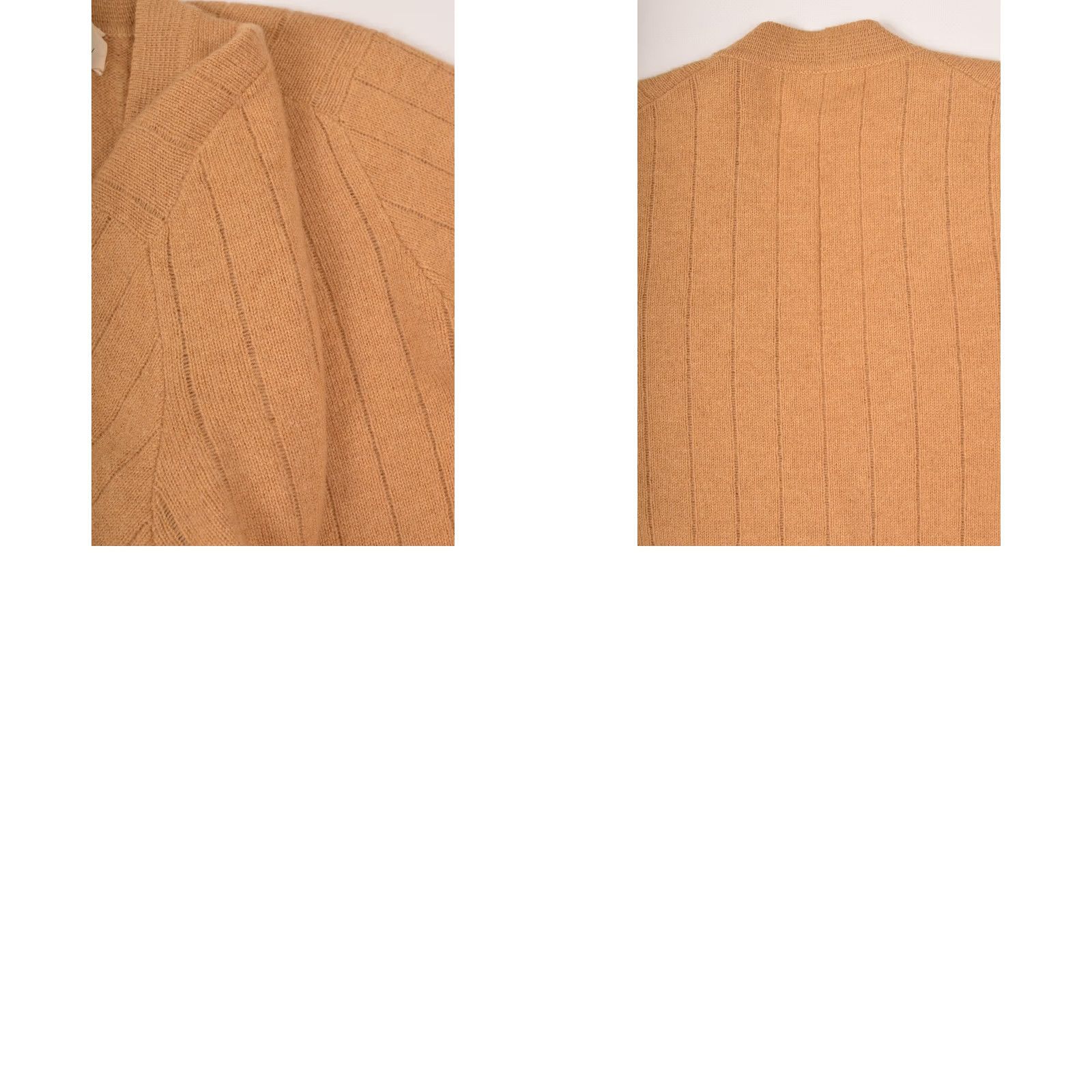Vintage Hawick Cardigan Sweater Beige Size 42 Women Camelhair Lambswool Cashmere Wool Scotland Size M / US 6-8 / IT 42-44 - 8 Thumbnail