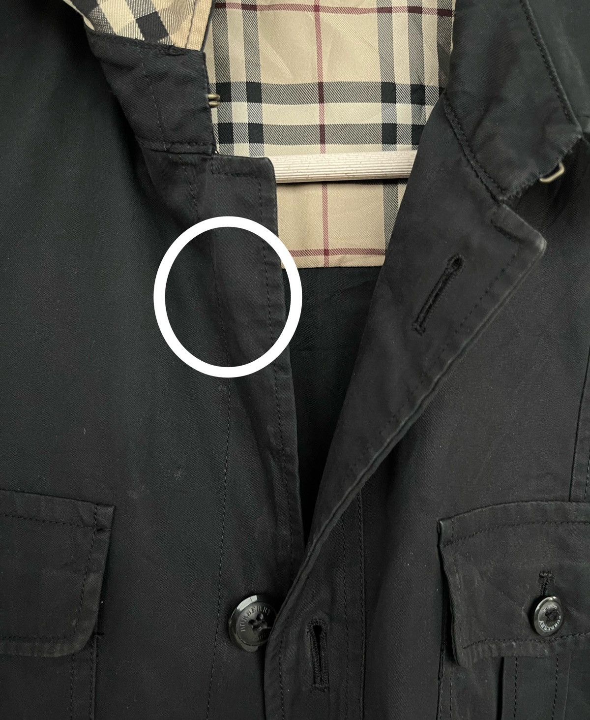 Burberry × Japanese Brand × Vintage Vintage Burberry London Button Up Black Jacket Size US M / EU 48-50 / 2 - 7 Thumbnail