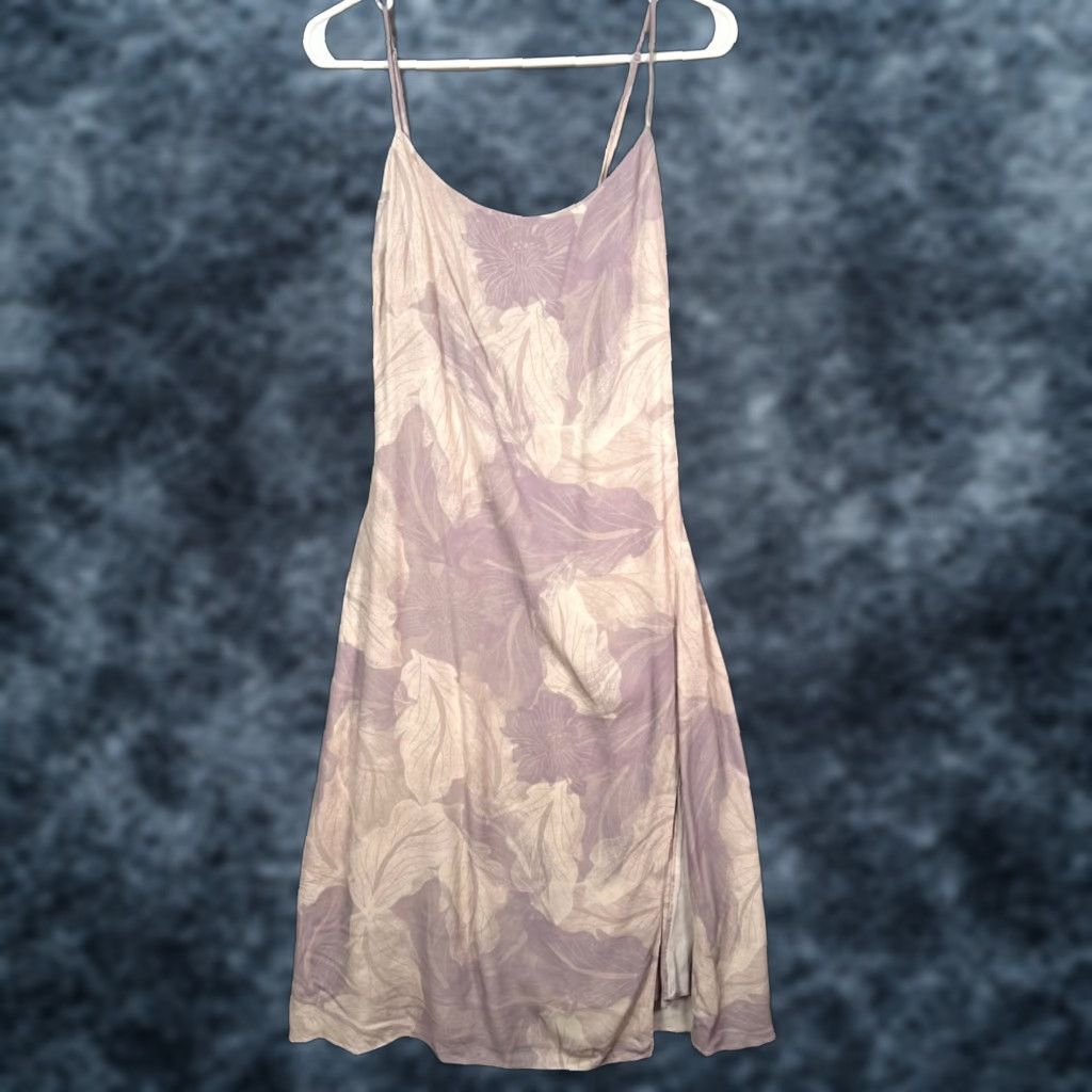 Vintage Wilfred Womens Dress Size 8 Floral Lavender Sleeveless Midi With Side Slit Size M / US 6-8 / IT 42-44 - 1 Thumbnail