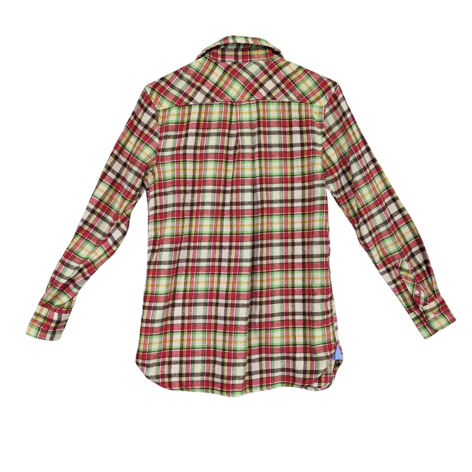 Other Bogari Italy Mens S Soft Flannel Long Sleeve Button Up Shirt Size US S / EU 44-46 / 1 - 3 Thumbnail