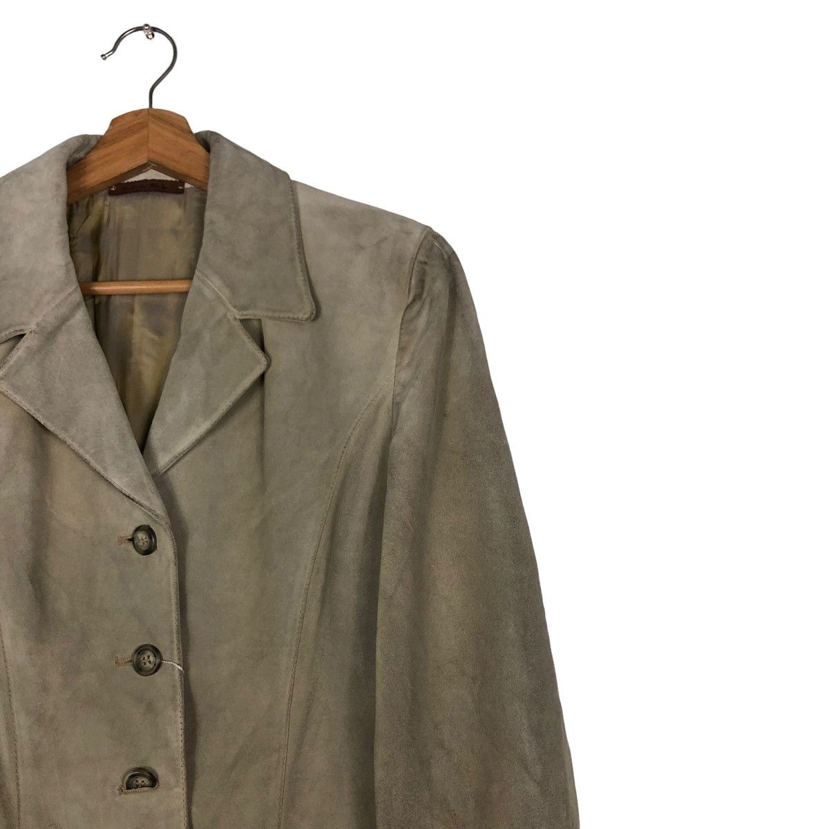 Genuine Leather 🔥VINTAGE GENUINE LEATHER JACKET DOUBLE BREAST LAMATTA PELLE Size US M / EU 48-50 / 2 - 4 Thumbnail