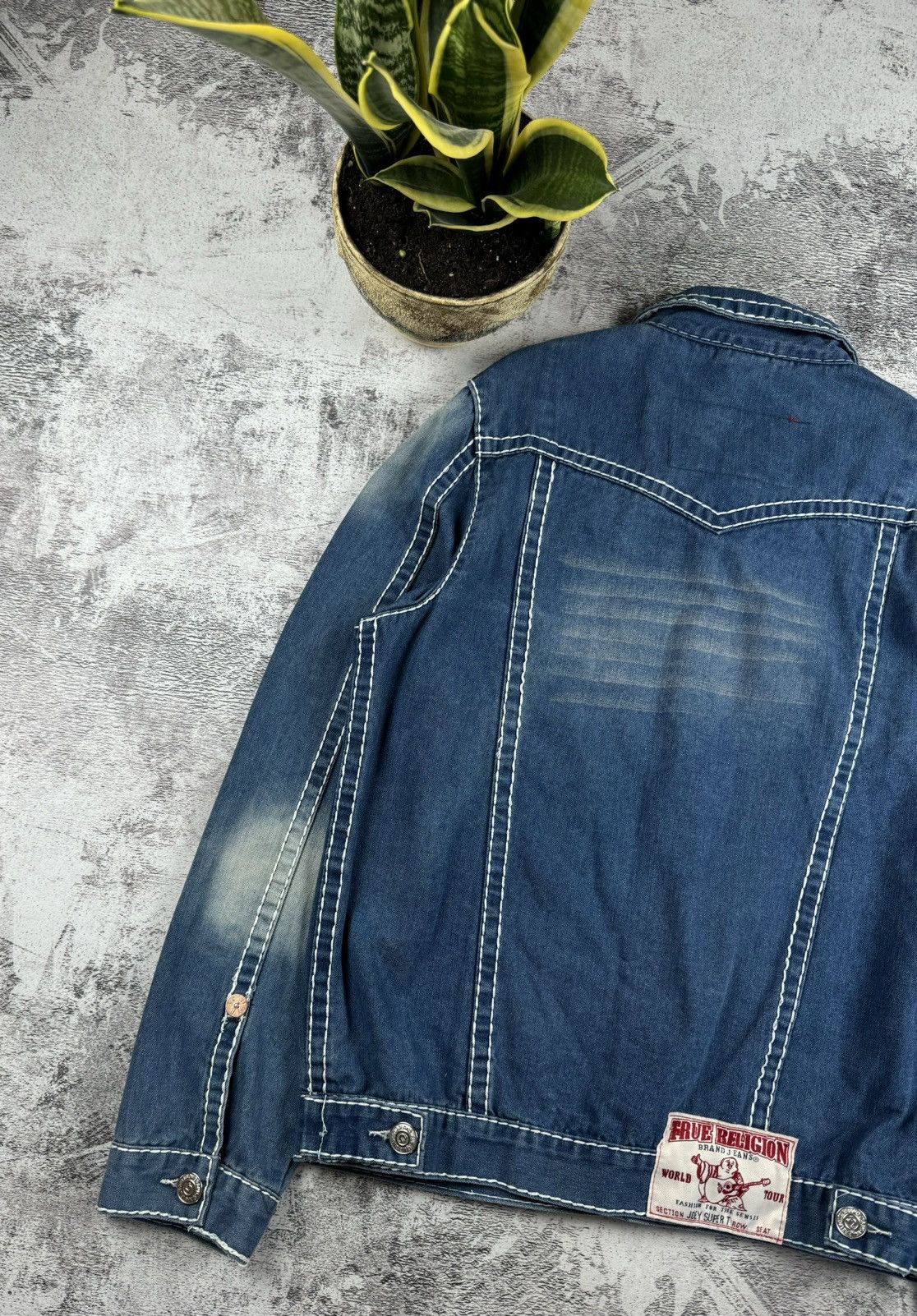 True Religion True Religion Joey Super T Y2K Denim Jeans Chief Keef Jacket Size US XL / EU 56 / 4 - 17 Thumbnail