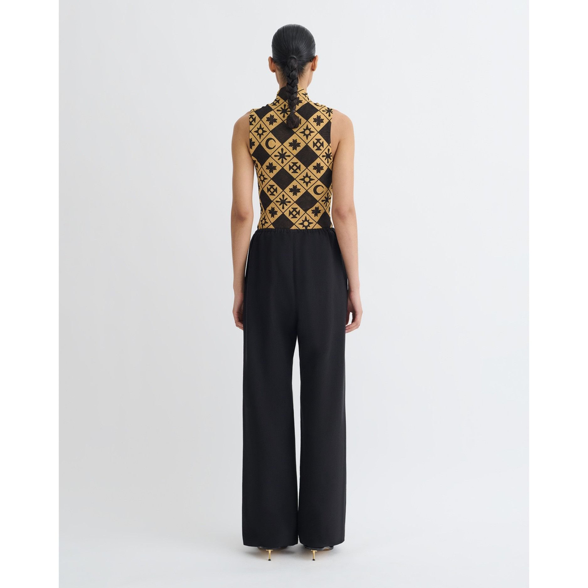 Nanushka Nanushka Annyka Pronted Mesh Jersey Fitted Turtleneck Sleeve Size XS / US 0-2 / IT 36-38 - 10 Thumbnail