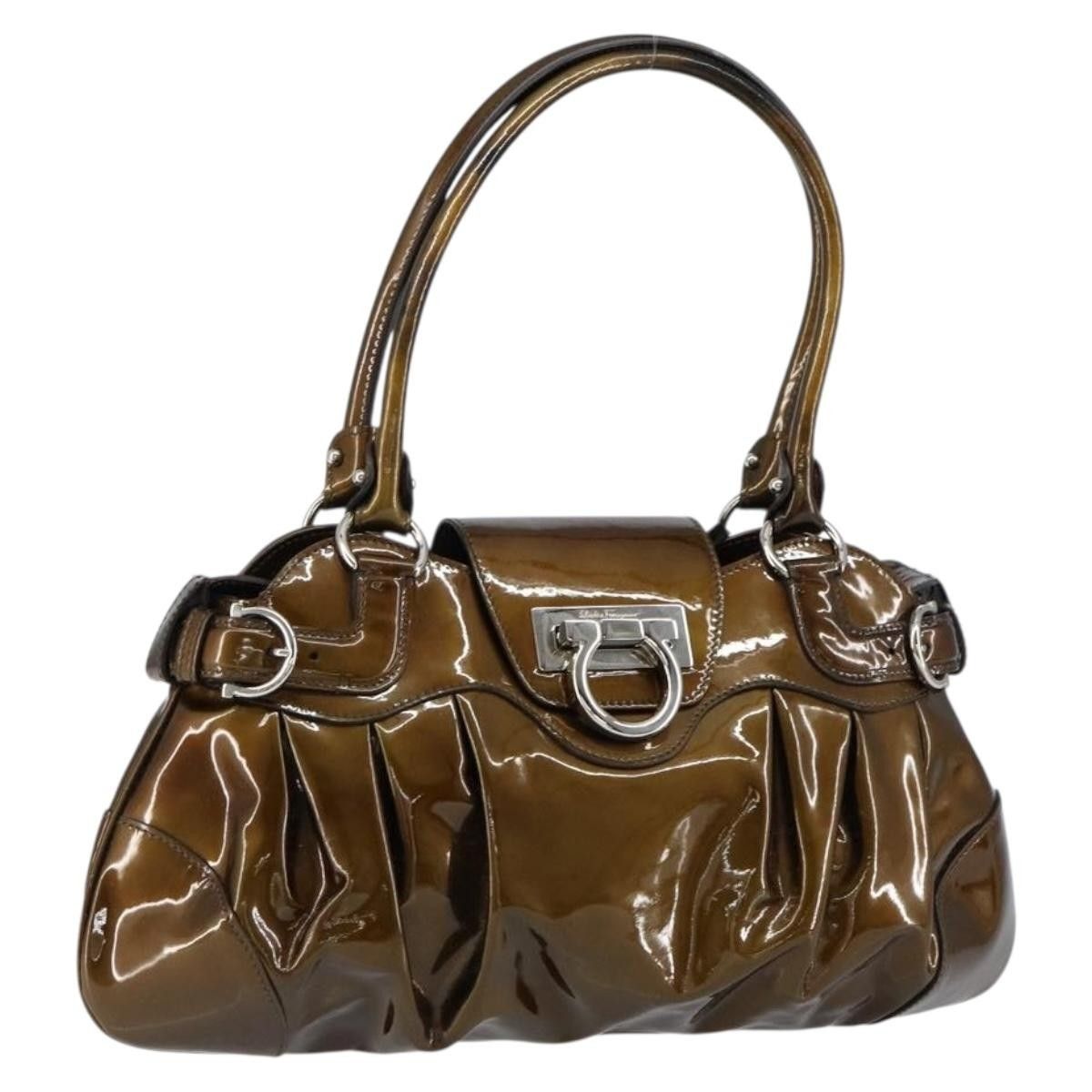Salvatore Ferragamo Salvatore Ferragamo Gancini handbag Patent leather Size ONE SIZE - 1 Thumbnail