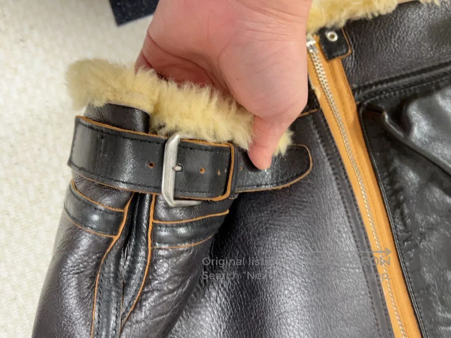 Raf Simons er jacket with shearling collar. Size US XL / EU 56 / 4 - 6 Thumbnail