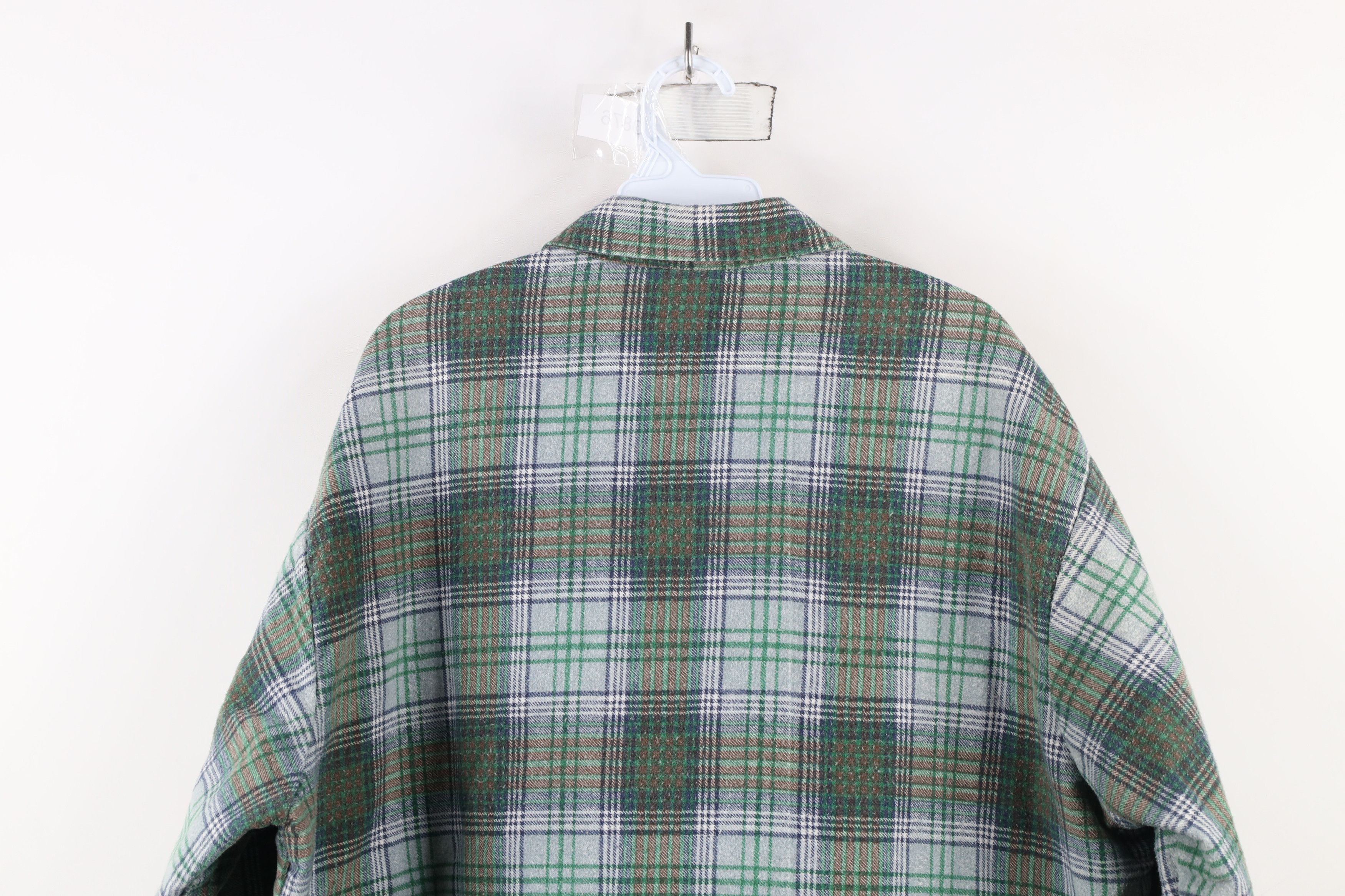 Vintage Vintage 70s Streetwear Flannel Button Shirt Jacket USA Size US XL / EU 56 / 4 - 12 Thumbnail