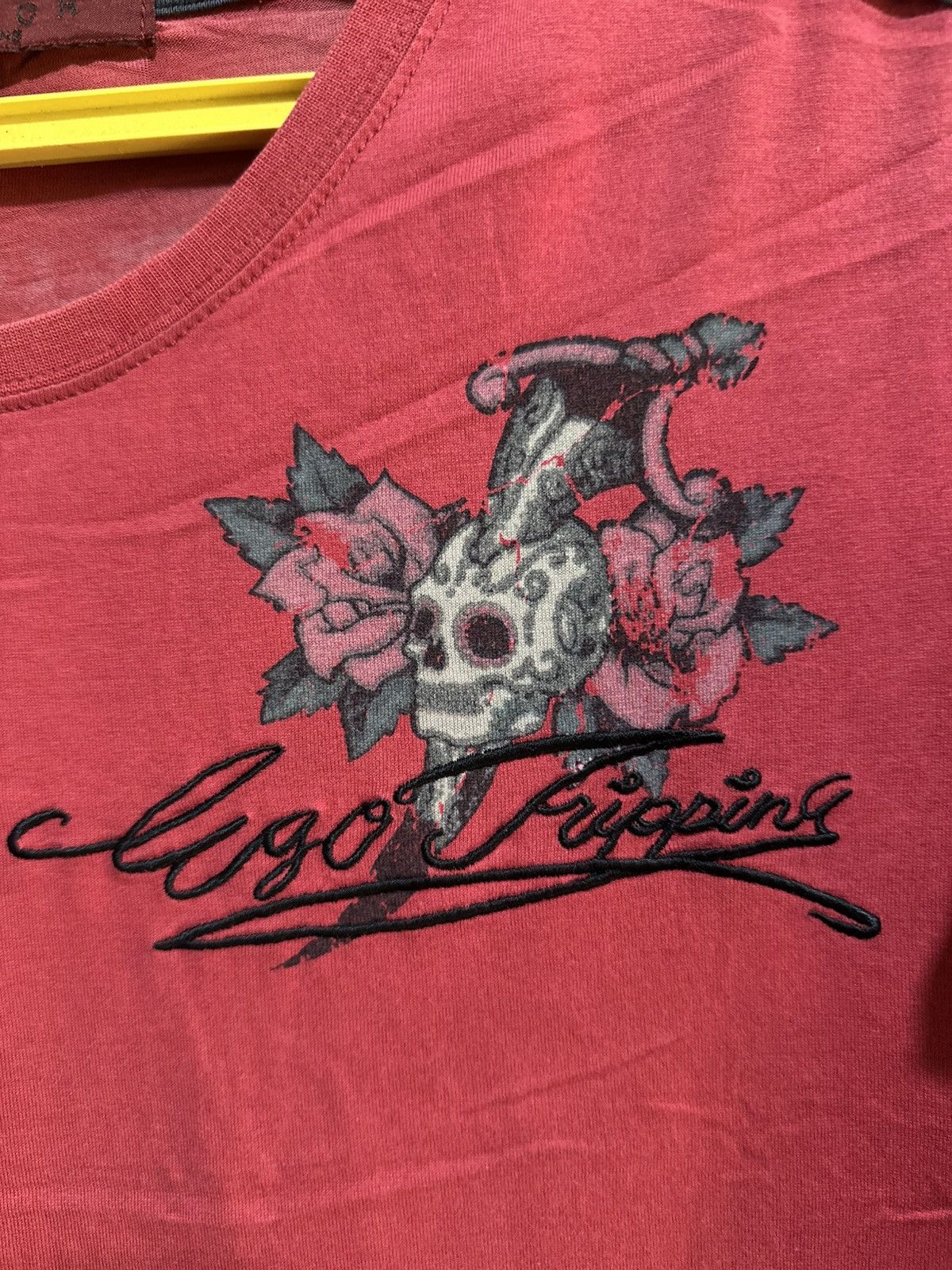Japanese Brand Vintage Ego Japan Branch Embroidery Faded Tee Size US M / EU 48-50 / 2 - 3 Thumbnail