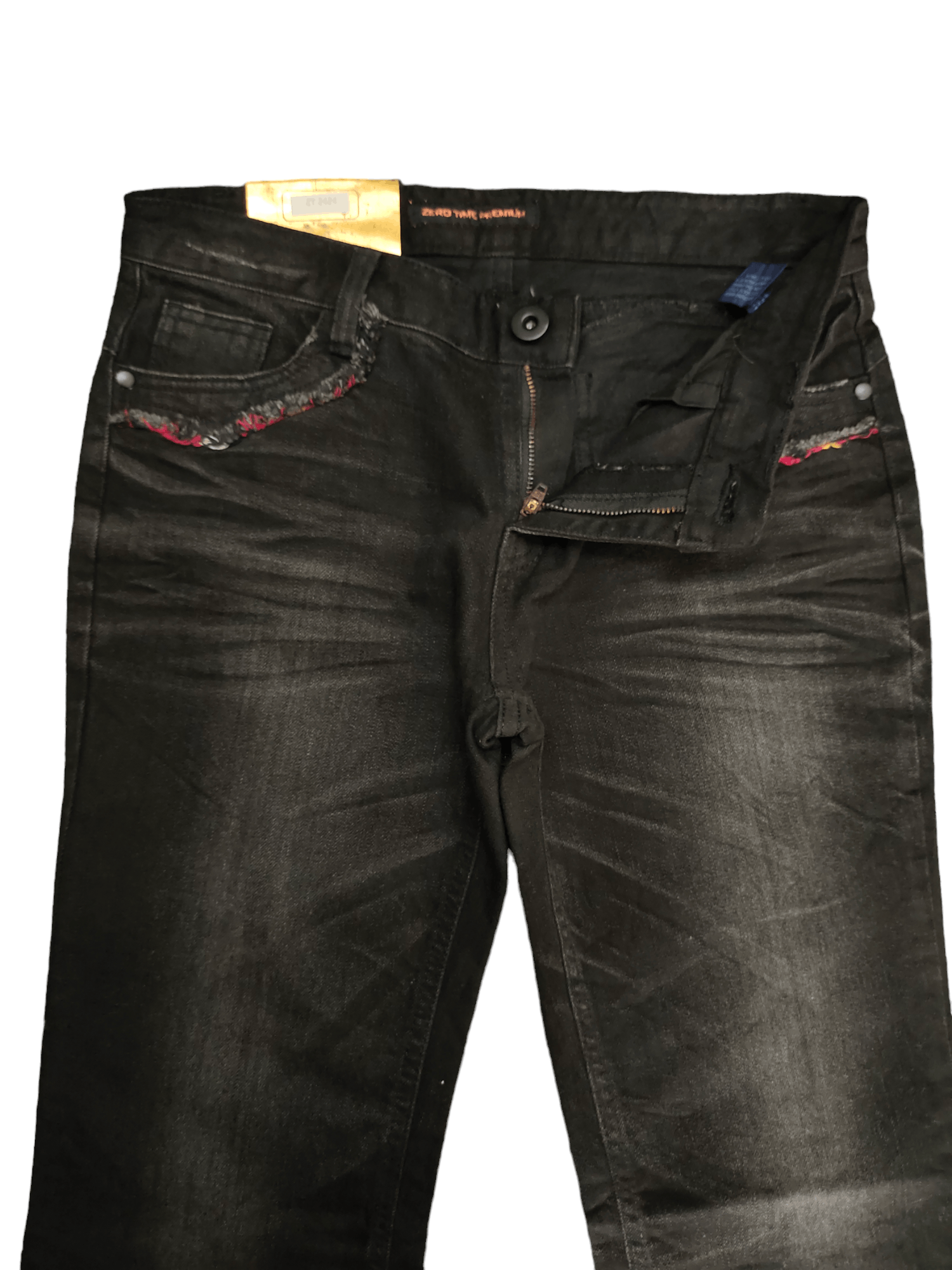 If Six Was Nine Flare Jeans Zero Time Clawmark Denim Bootcut Low Rise Y2k Size US 29 - 18 Thumbnail