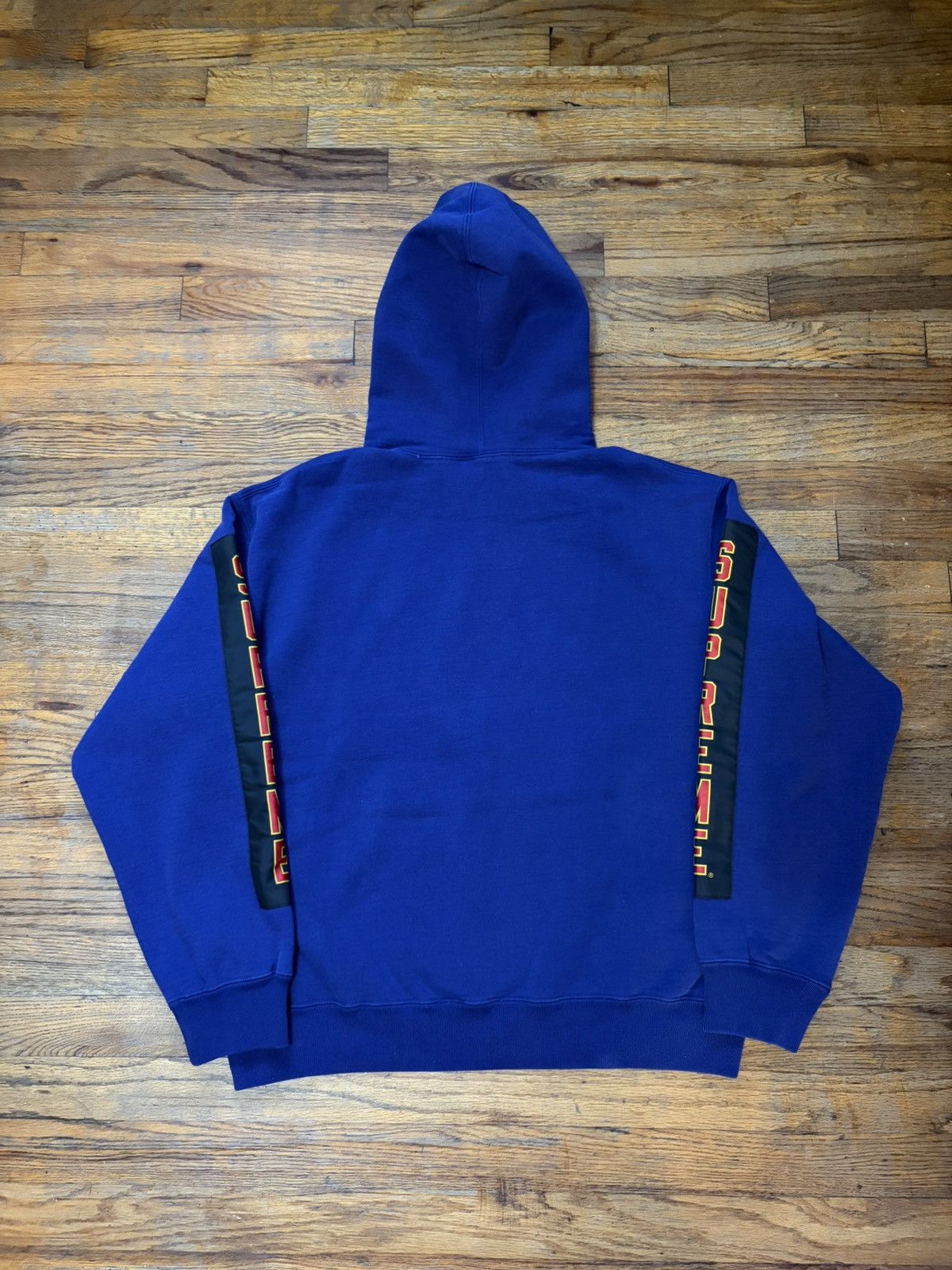 Supreme Supreme Woven Patches Hoodie Hooded Sweatshirt Dark Royal Size US M / EU 48-50 / 2 - 3 Thumbnail