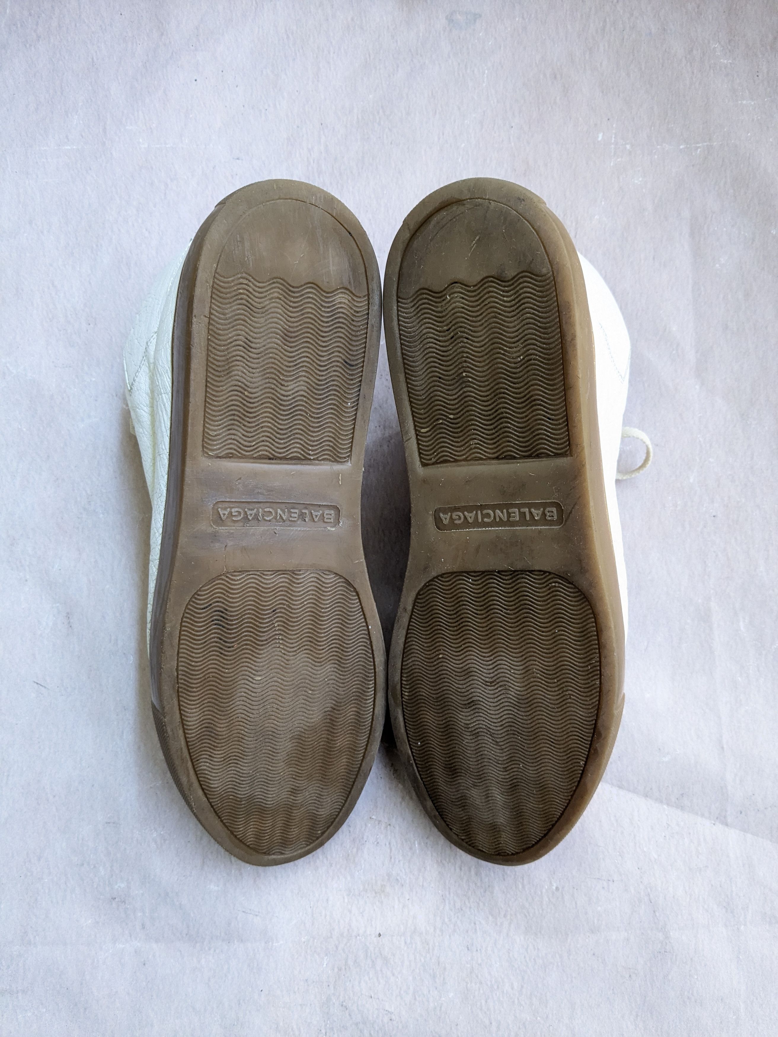 Balenciaga Balenciaga Arena White Brown Leather High Tops 13 Size US 13 / EU 46 - 10 Thumbnail