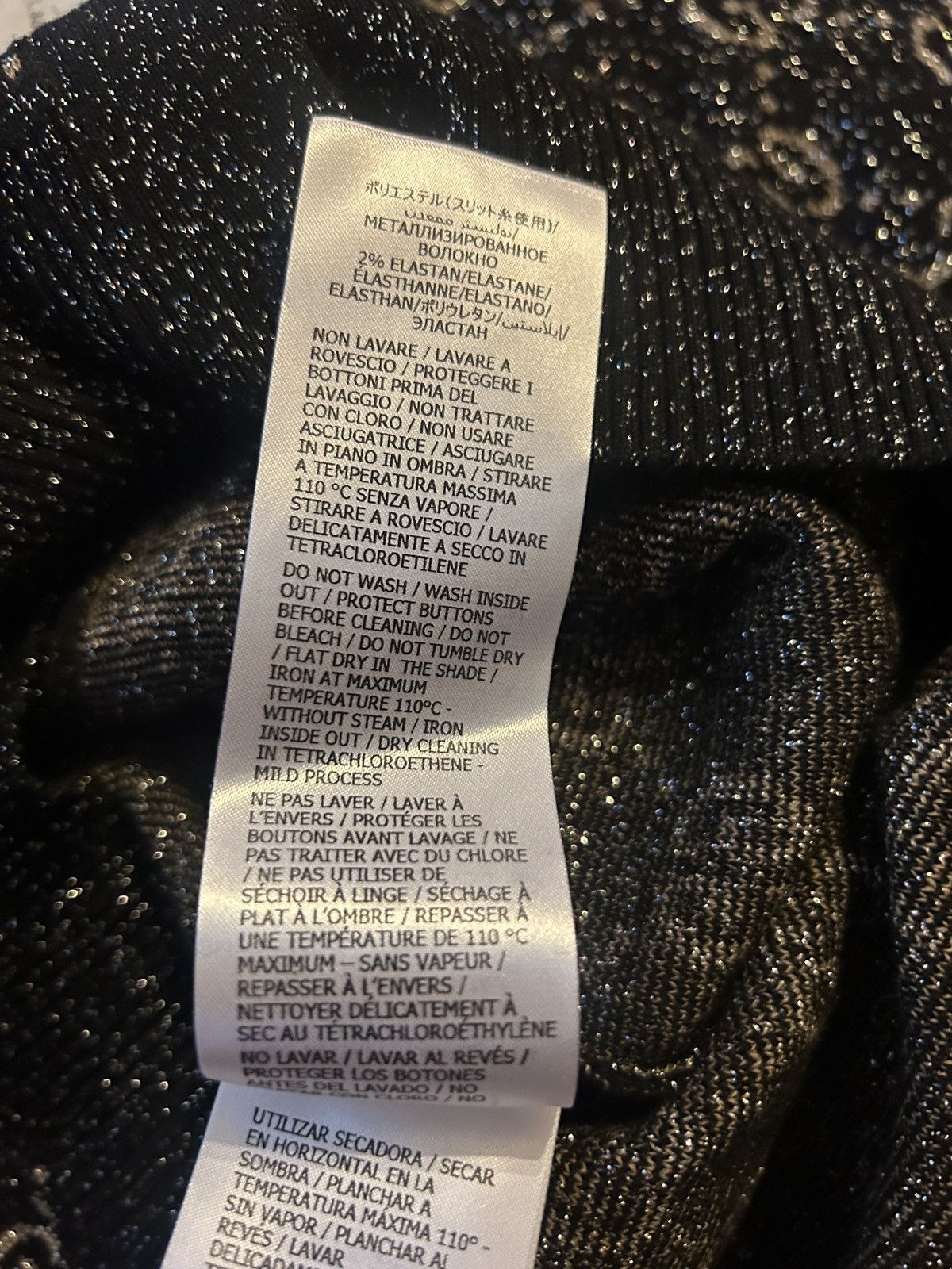 Gucci Gucci GG Jacquard Motif Metallised Fiber Cardigan size XS Size XS / US 0-2 / IT 36-38 - 8 Thumbnail
