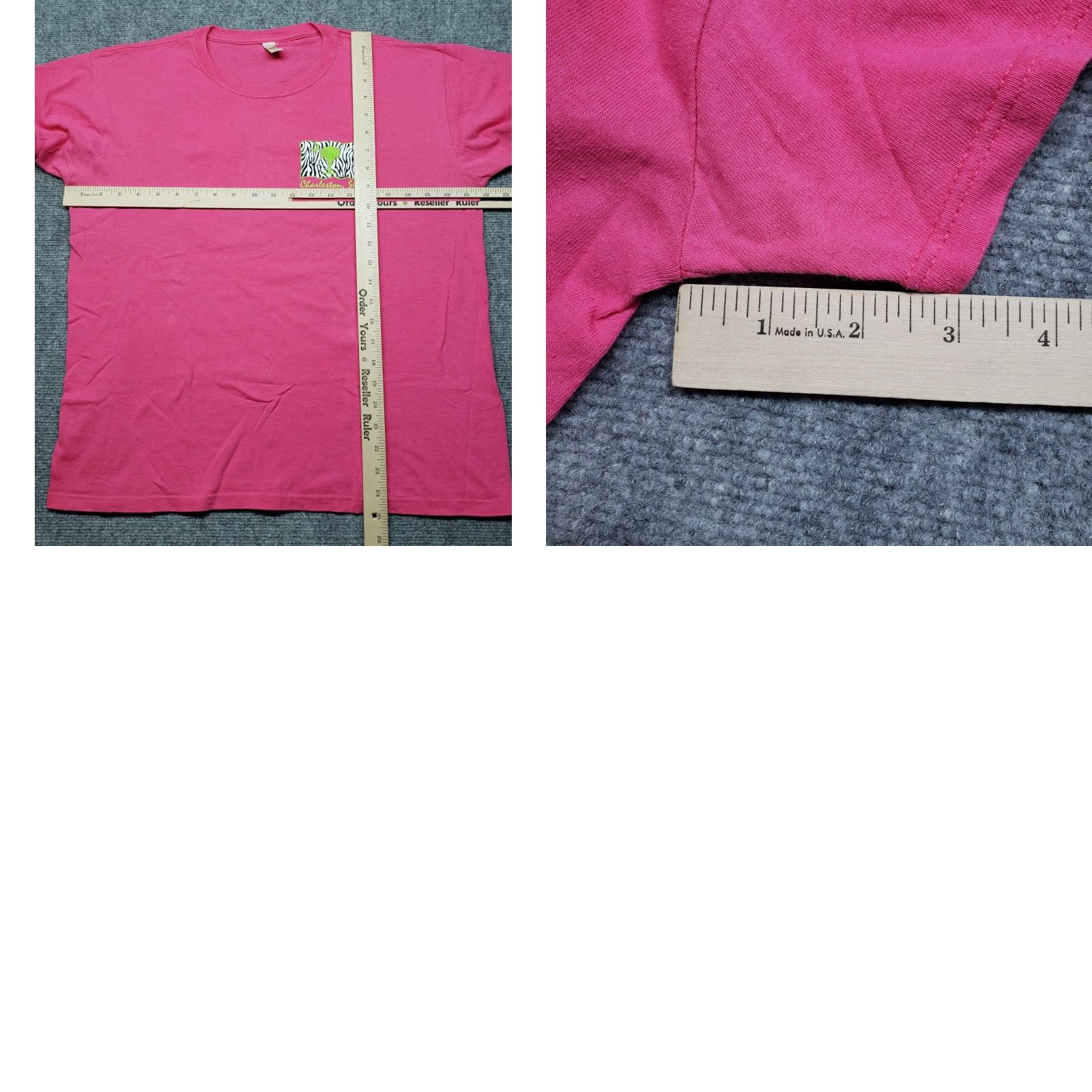 Anvil Anvil T-Shirt Size L Pink Graphic Print Cotton Short Sleeve Round Neck Mens Size US L / EU 52-54 / 3 - 8 Thumbnail