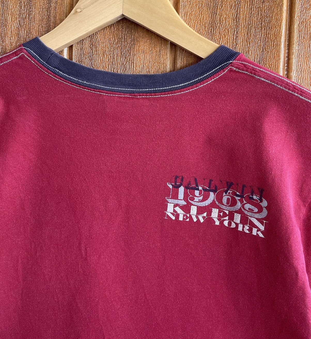 Calvin Klein × Vintage Vintage’90s🔥CALVIN KLEIN🔥New York Faded Tshirt Size US M / EU 48-50 / 2 - 9 Thumbnail