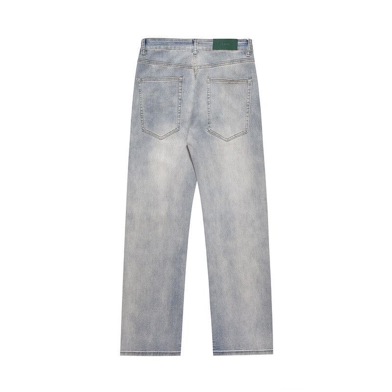 Japanese Brand × Jean Men's washed loose zipper patchwork jeans Size US 32 / EU 48 - 2 Thumbnail