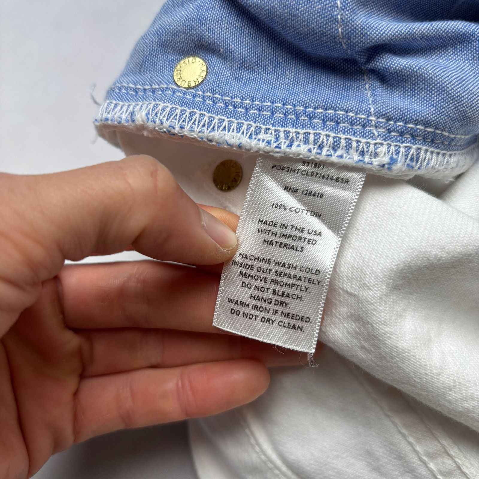 Sid Mashburn $185 Sid Mashburn Slim Straight Jeans 32x34 White Denim Size US 32 / EU 48 - 10 Thumbnail