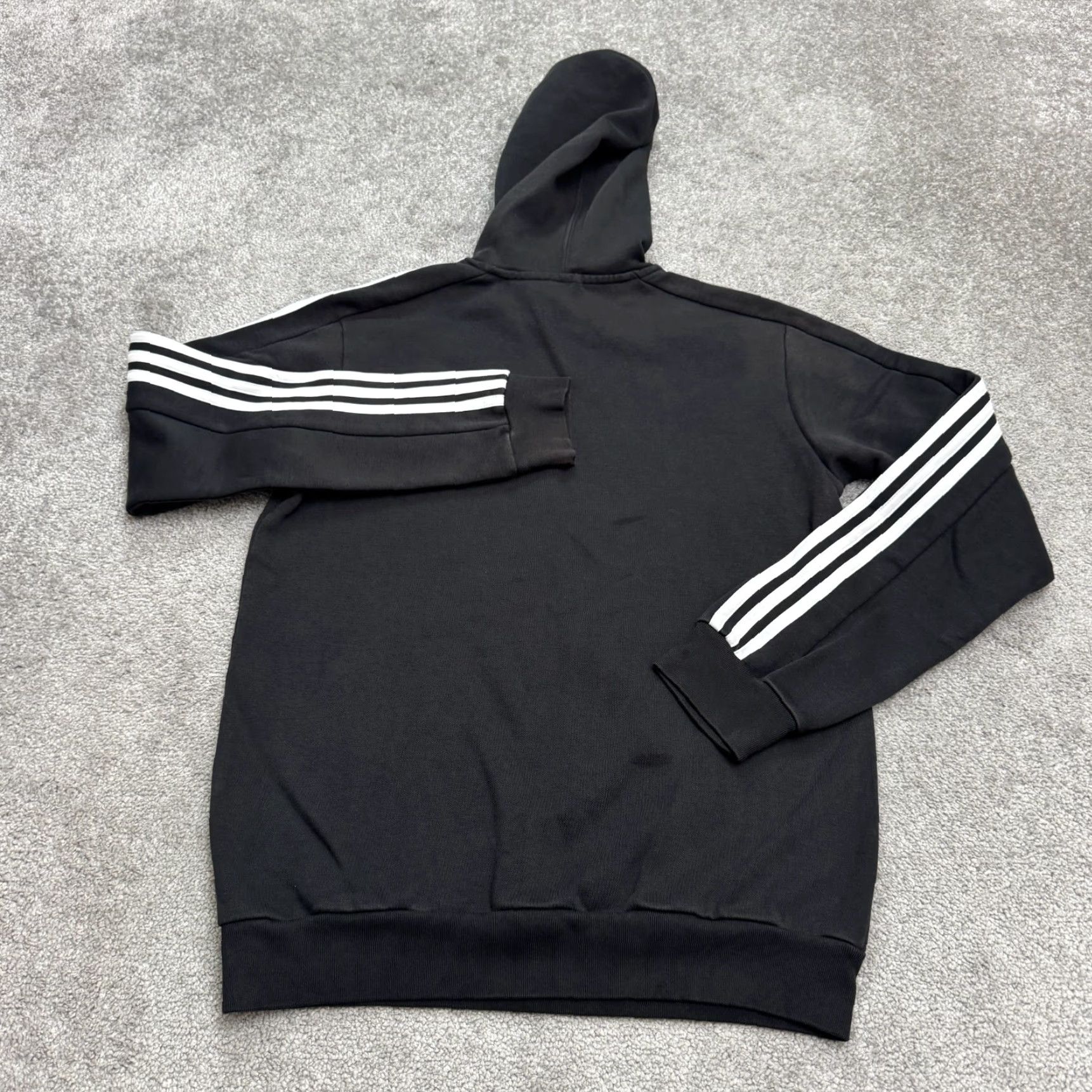 Adidas VINTAGE Adidas Hoodie Pullover Sweatshirt Mens Small Black Active Sports Streetwear Casual Size US S / EU 44-46 / 1 - 2 Thumbnail