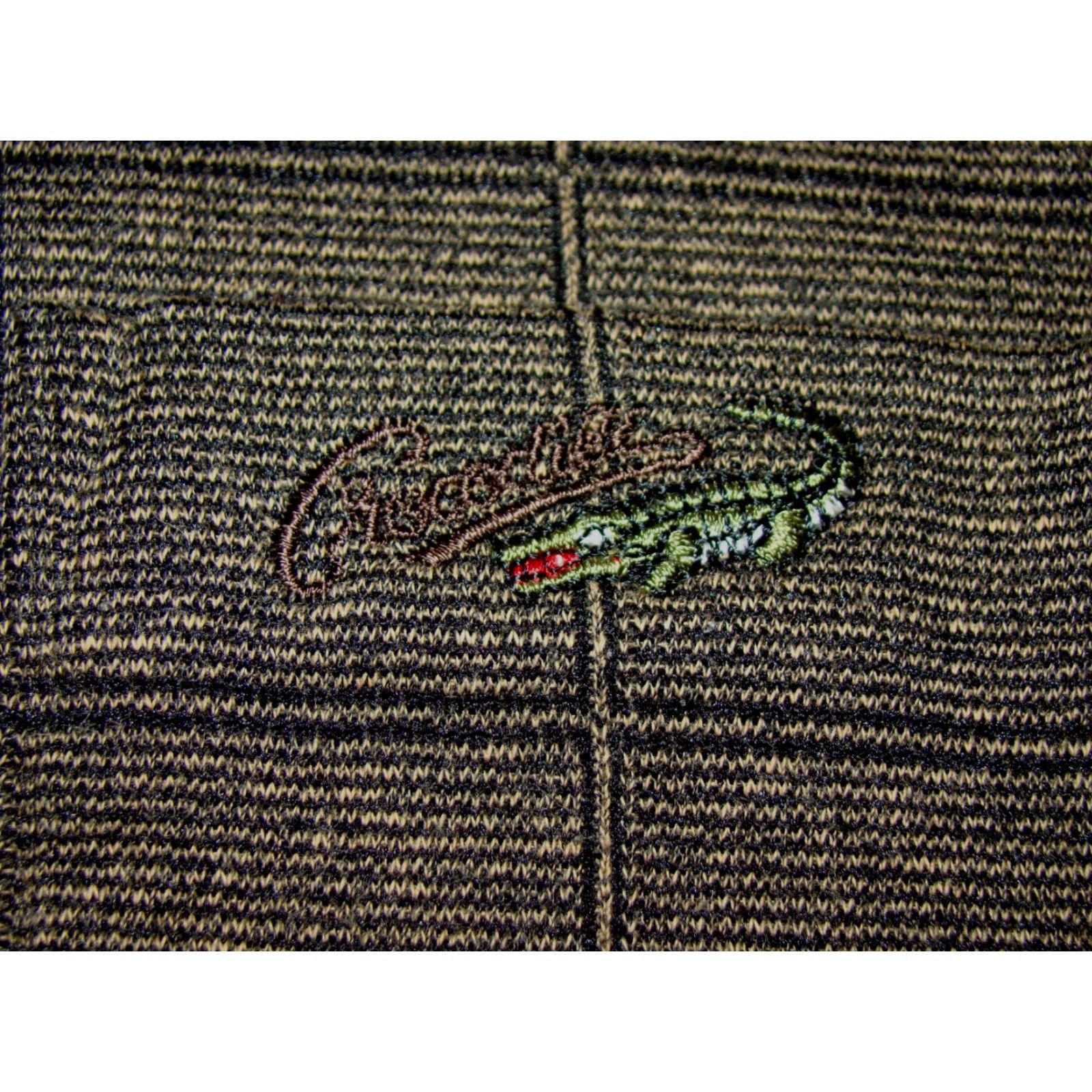 Vintage VINTAGE Crocodile 105 Men’s Medium Brown Plaid Long Sleeve Polo Shirt Size US M / EU 48-50 / 2 - 4 Thumbnail