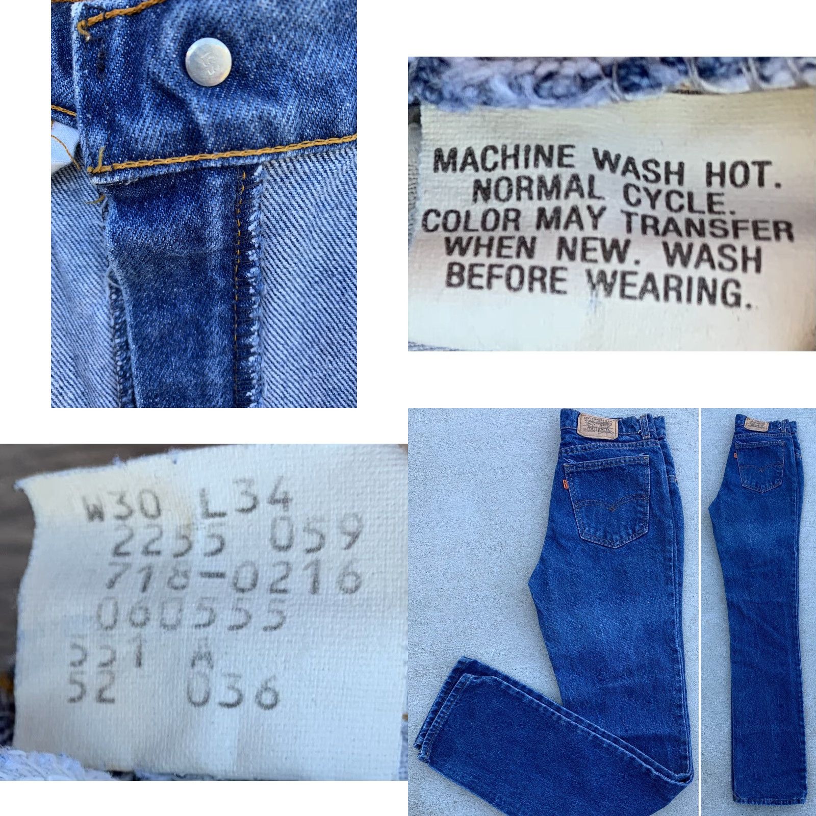 Levi's VINTAGE Levi’s 718 0216 Jeans Men 30 Regular USA Blue 5-Pocket Denim Cotton Inseam 33.5 in Rise 11 in Vintage Size US 30 / EU 46 - 8 Thumbnail