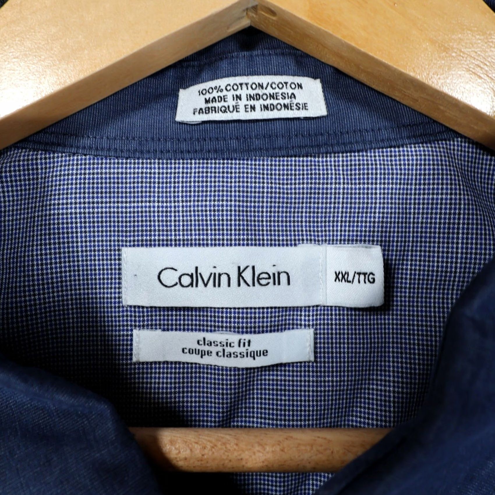 Calvin Klein Calvin Klein Button-Up Shirt Mens XXL Blue Classic Fit Long Sleeve Cotton Size US XXL / EU 58 / 5 - 7 Thumbnail