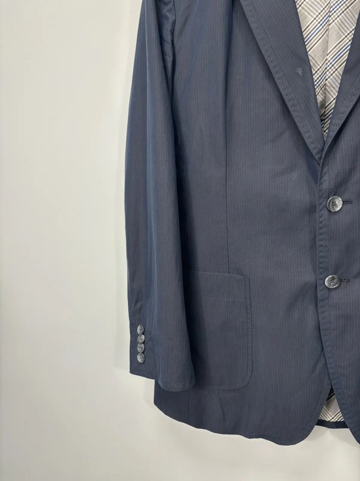 Dolce & Gabbana × Vintage Vintage Dolce & Gabbana Men’s Striped Rare Blazer Jacket Size 42R - 7 Thumbnail