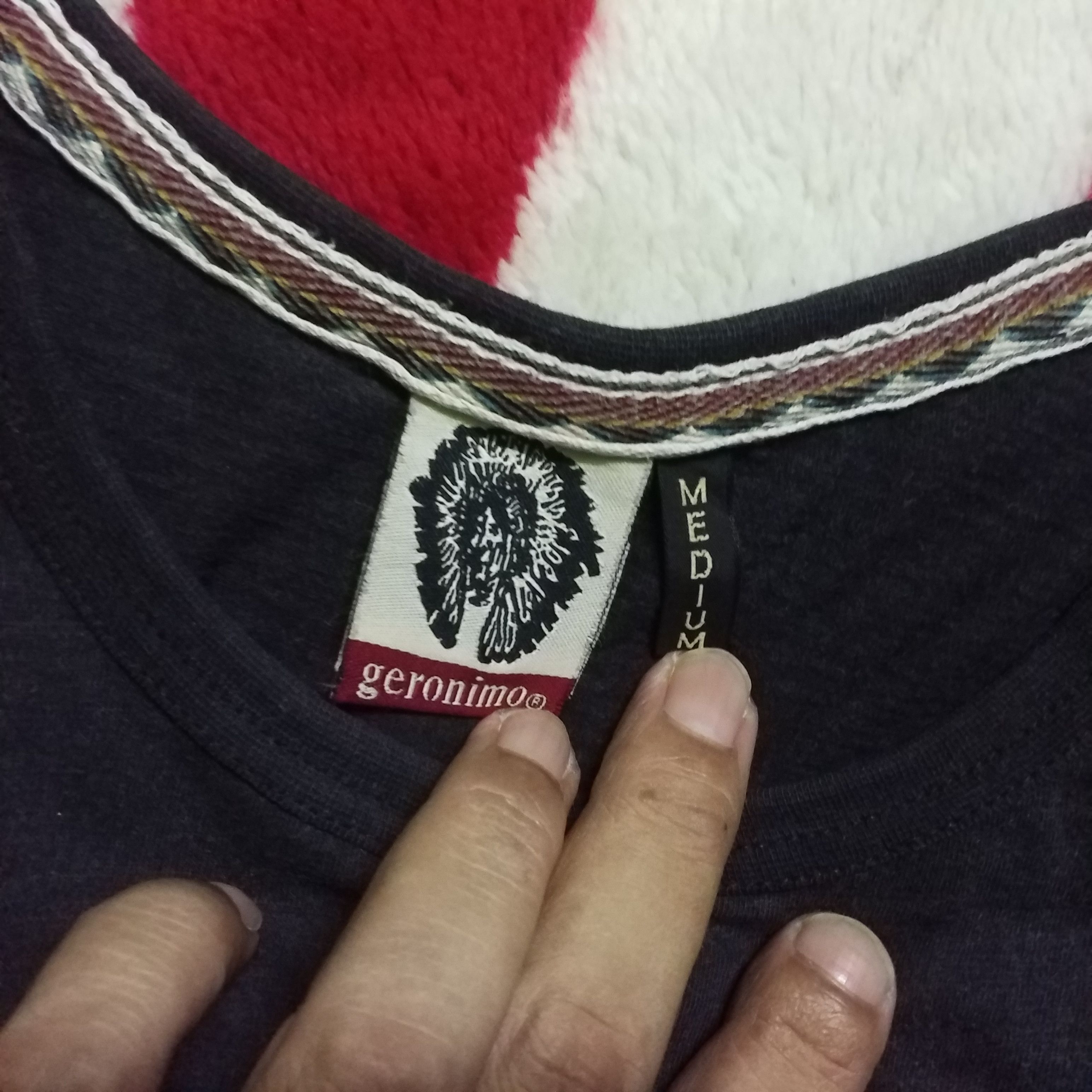 Japanese Brand GERONIMO 3Q SLEEVE INDIAN STYLE NAVAJO Size US M / EU 48-50 / 2 - 5 Thumbnail
