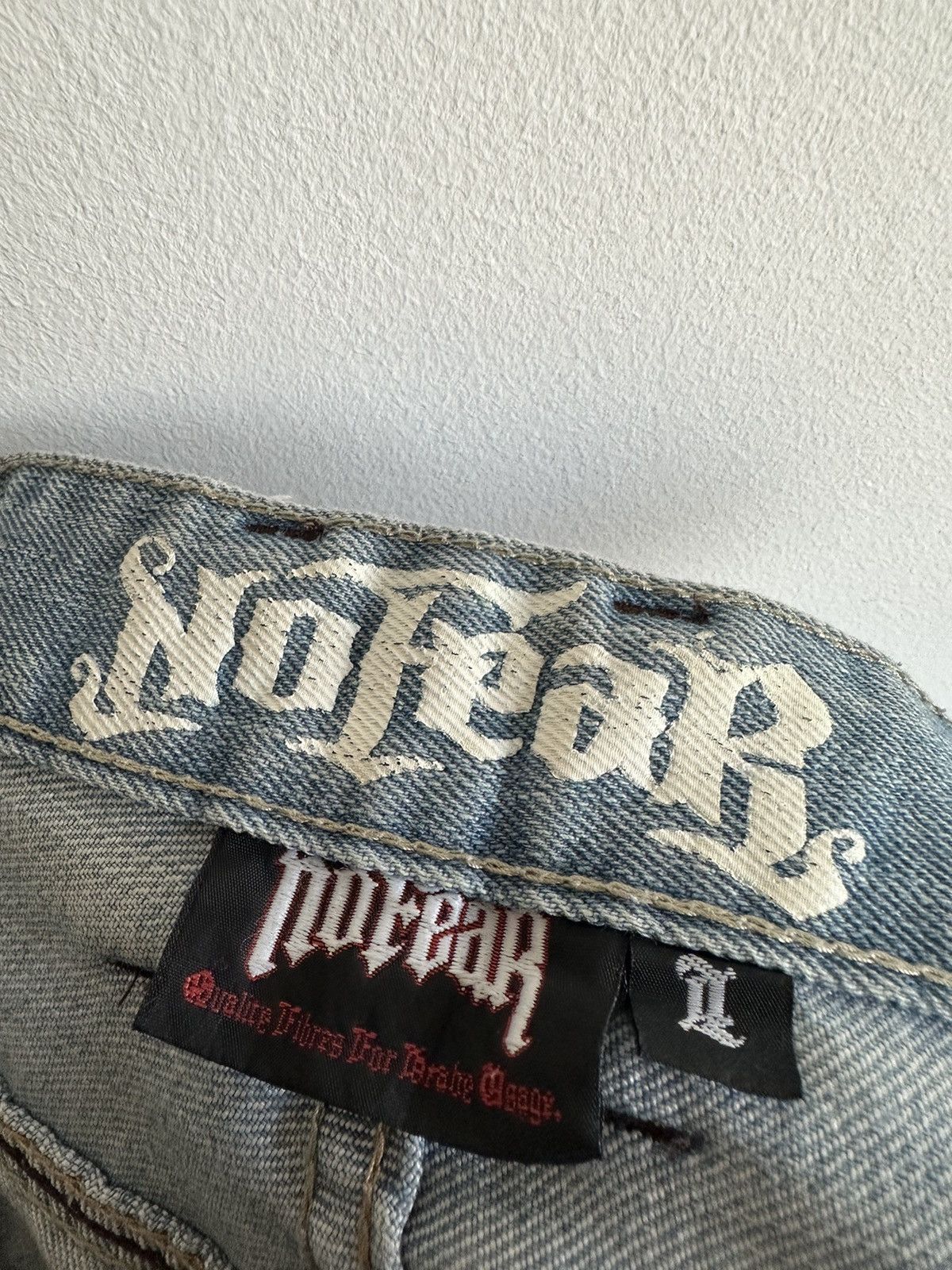No Fear × Vintage No Fear cool denim short swag streetwear vintage y2k drip Size US 32 / EU 48 - 6 Thumbnail