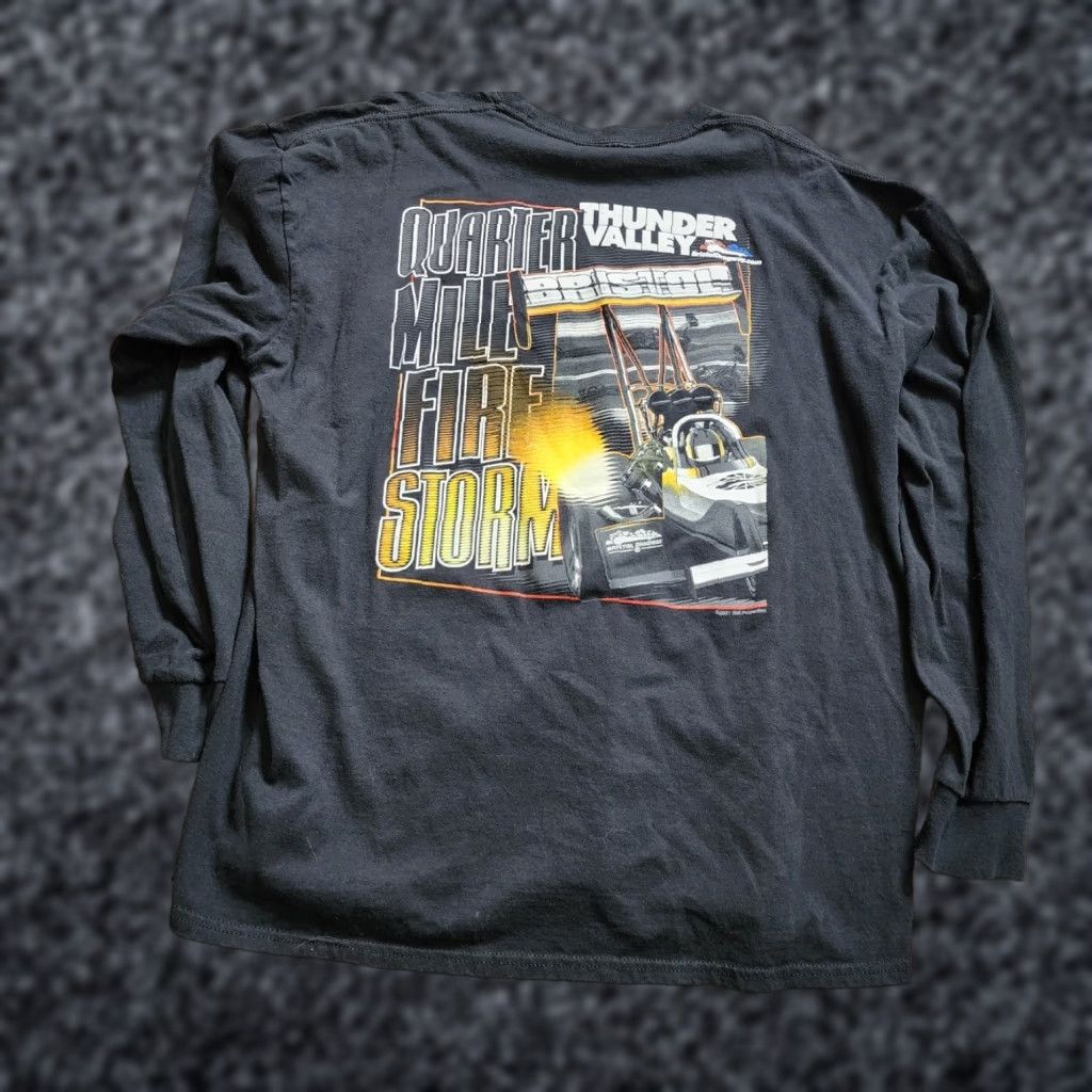 Doublet Mens 2XL Tennessee Bristol Motor Speedway T Shirt Double Sided Racing Black Crew Neck Long Sleeve USA Nascar Sports America Men Size US XXL / EU 58 / 5 - 1 Thumbnail