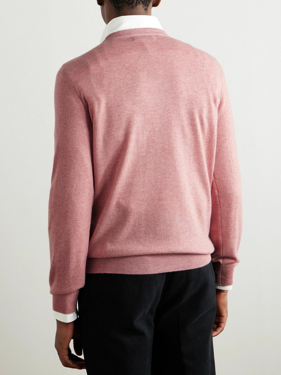 Brunello Cucinelli o1y0526 Crewneck Sweater in Pink Size US L / EU 52-54 / 3 - 3 Thumbnail