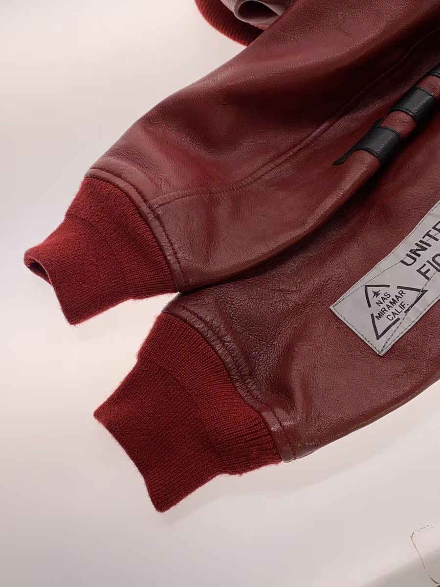 Avirex Avirex Sheepskin Leather Jacket Blouson Bordeaux Size US XXL / EU 58 / 5 - 5 Thumbnail