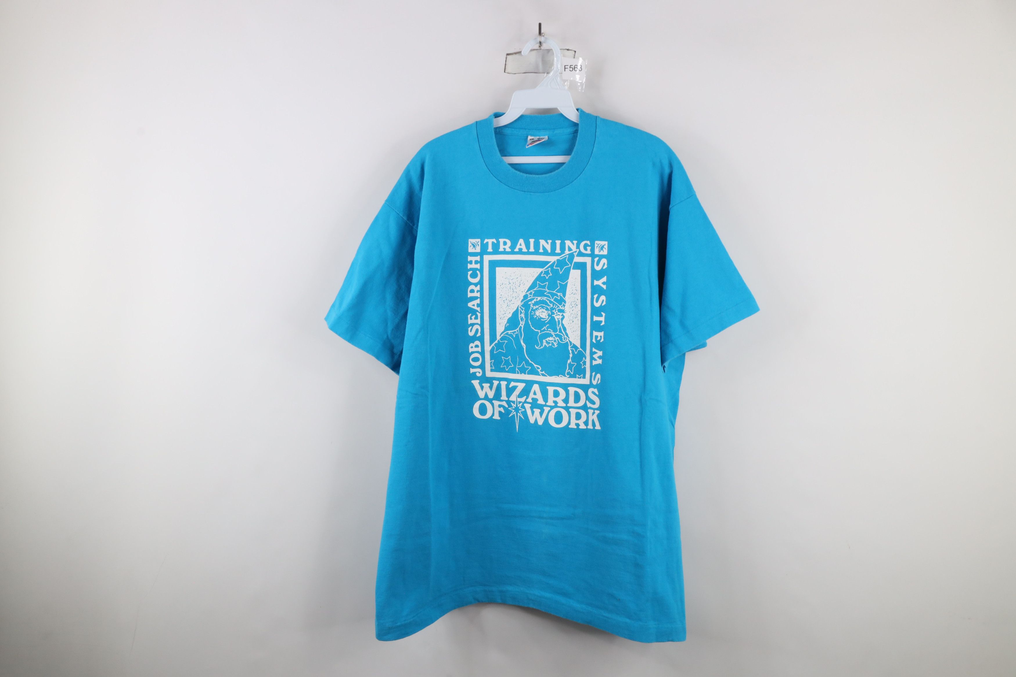 Vintage Vintage 90s of Work Job Search Book Short Sleeve T-Shirt USA Size US XL / EU 56 / 4 - 1 Thumbnail