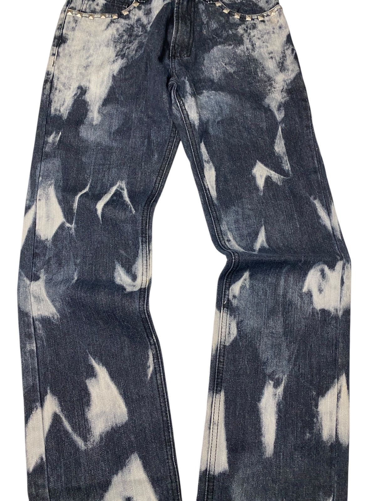 If Six Was Nine 2000's Bernings Sho Studded Seawash Jeans Size US 26 / EU 42 - 3 Thumbnail