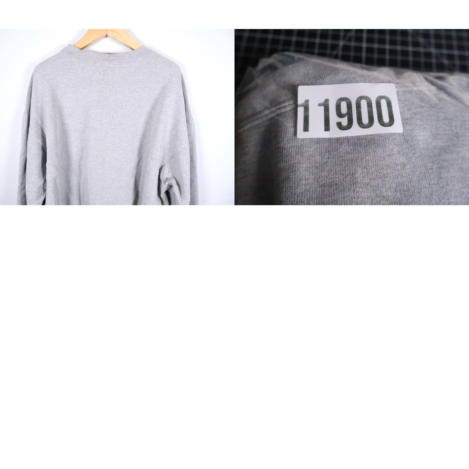 Nike VINTAGE Nike Sweatshirt Men's 3XL Gray Crewneck Heavyweight Spell Out 90s Retro Size US XXL / EU 58 / 5 - 10 Thumbnail