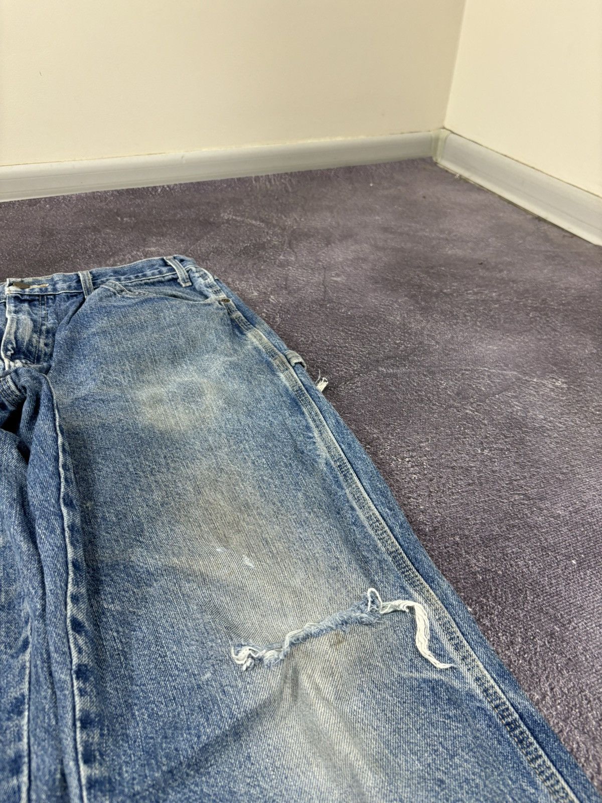 Dickies Vintage Dickies Faded Blue Denim Work Hype Baggy Jeans Size US 36 / EU 52 - 11 Thumbnail