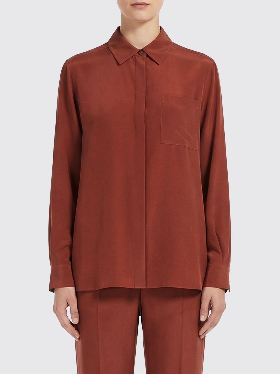 Max Mara Max Mara Shirt Woman Clay Color Size XS / US 0-2 / IT 36-38 - 1 Thumbnail