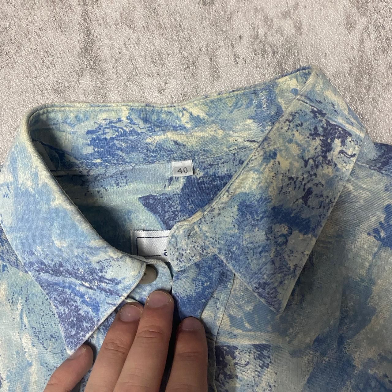 Other Blue and white Hawaiian shirt #HawaiianShirt Size US L / EU 52-54 / 3 - 3 Thumbnail