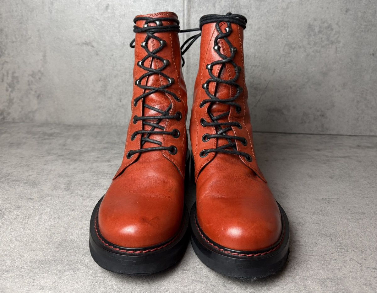 Ann Demeulemeester ANN DEMEULEMEESTER - OXBLOOD COMBAT BOOTS Size US 8 / IT 38 - 7 Thumbnail