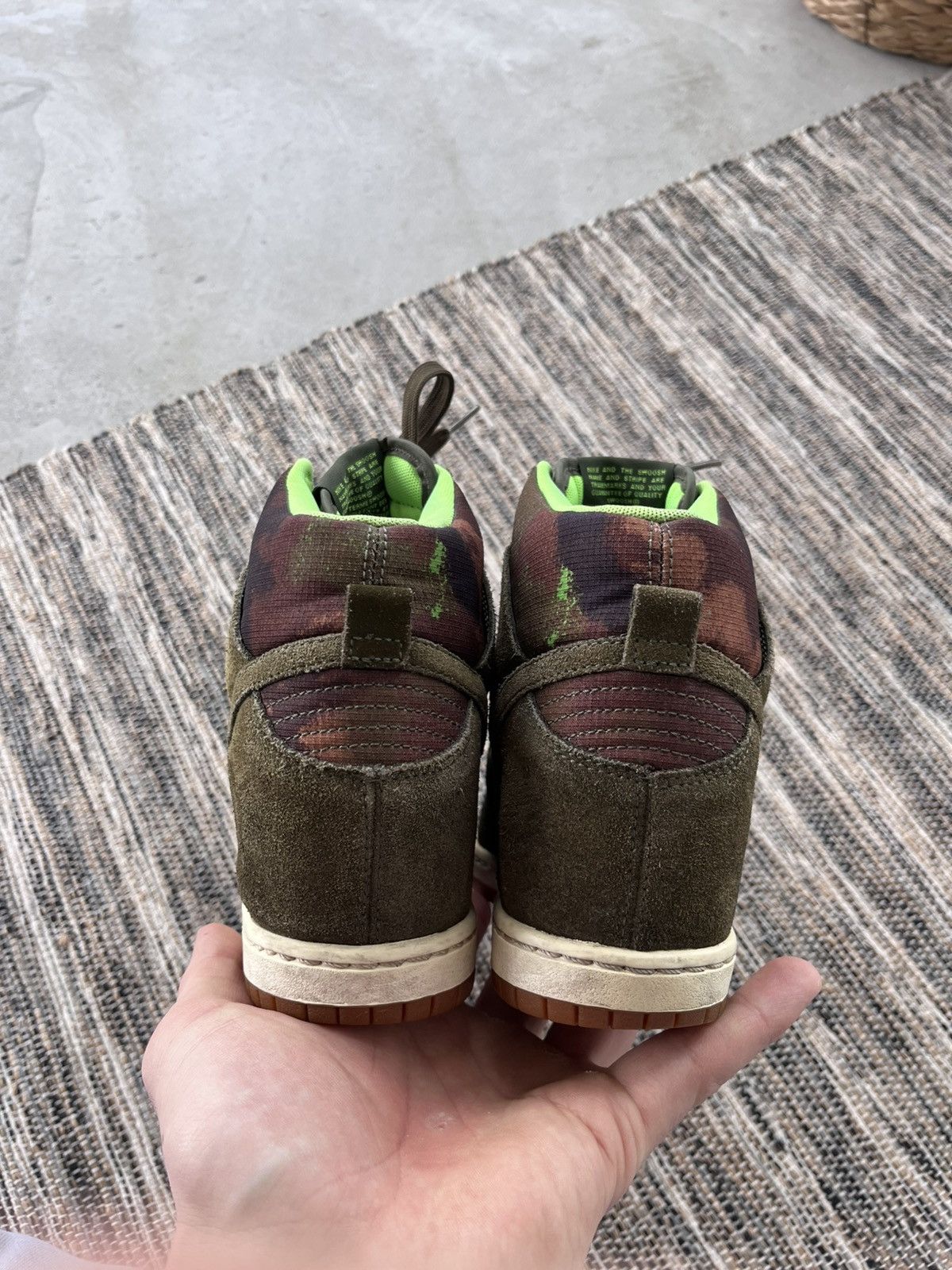 Nike Vintage Nike Dunk Sky Hi Camo Wedge Sneakers Y2K Rare Size US 5.5 / IT 35.5 - 12 Thumbnail