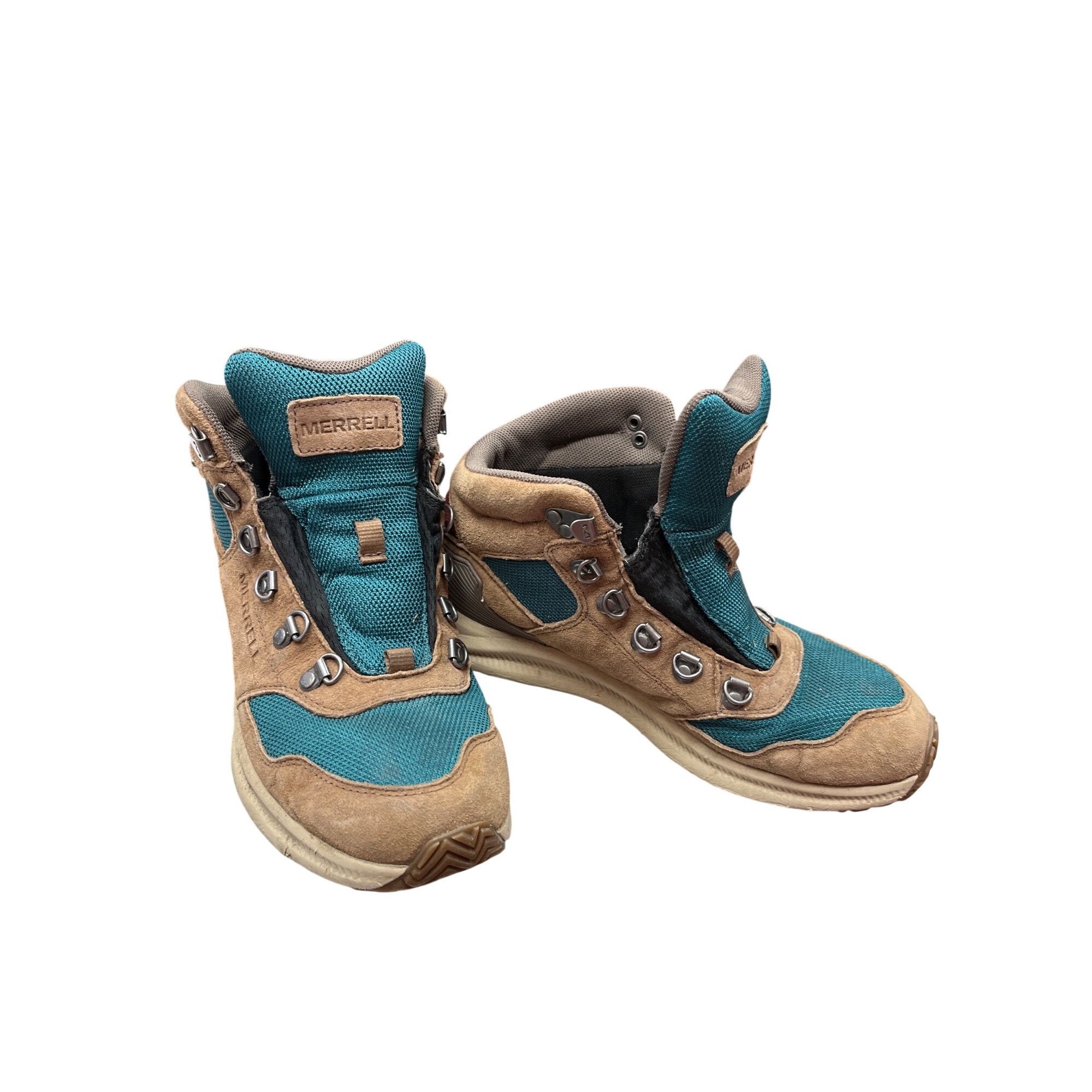 Merrell Merrell Vibram wms brown green waterproof hiking ankle boots Size US 8 / IT 38 - 1 Thumbnail