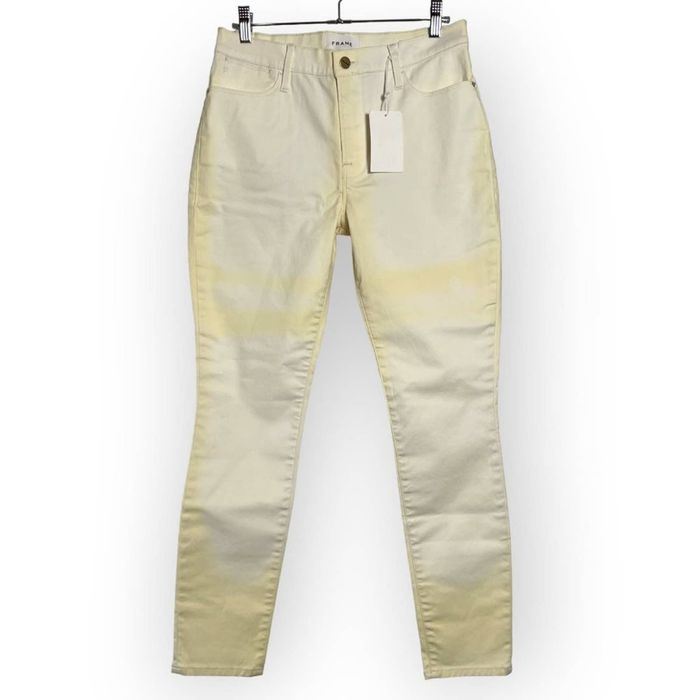 Frame NWT Frame Le High Rise Skinny Coated Jeans Womens 28 Pants Grailed