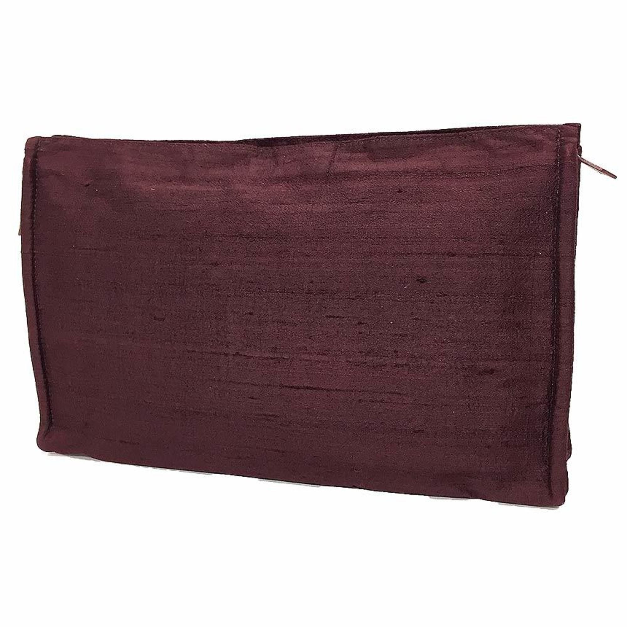 image of Hermes Clutch in Burgundy, Women's