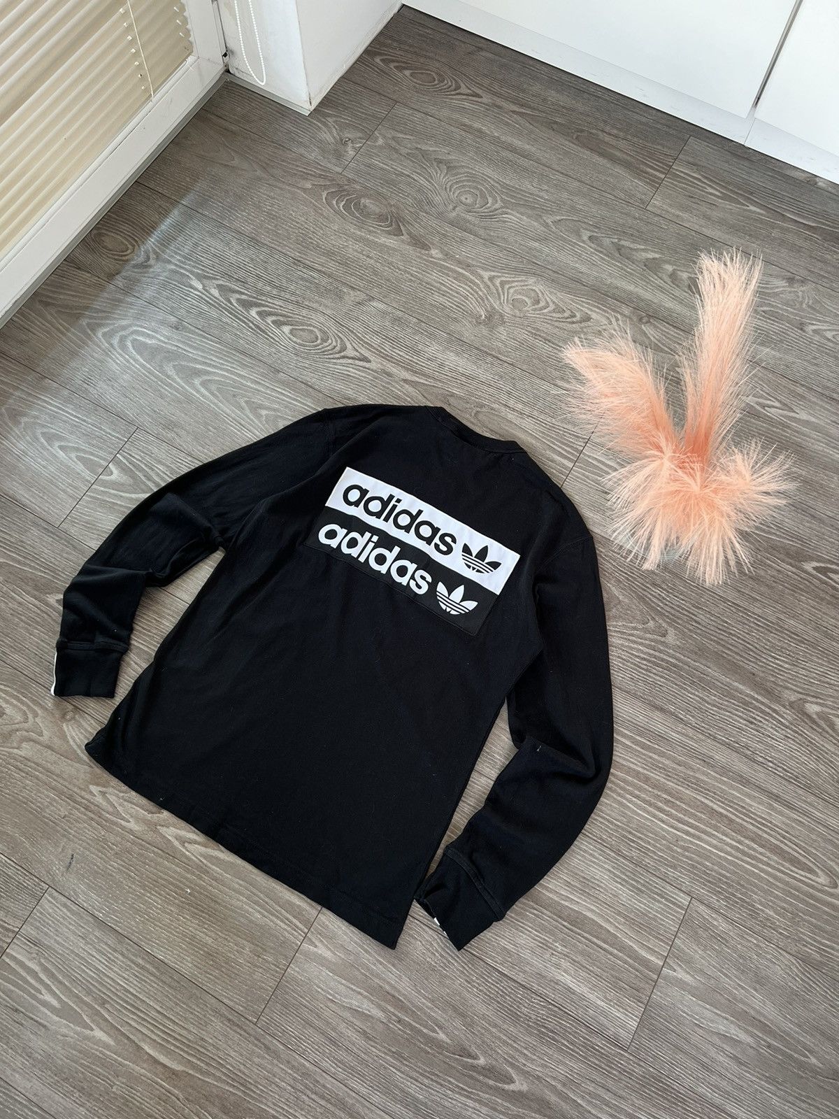 Adidas ‼️Adidas Central Big Logo Back Three Stripes Long Sleeve Tee‼️ Size US S / EU 44-46 / 1 - 15 Thumbnail