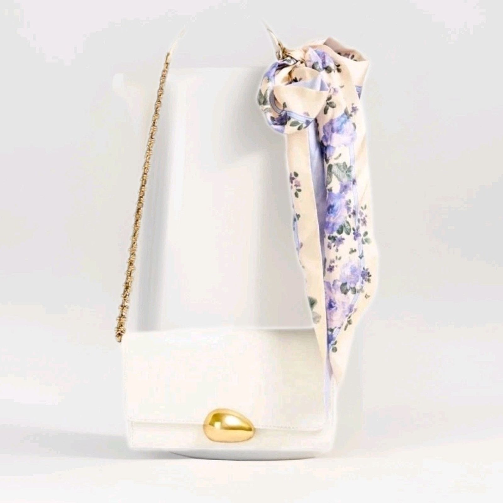 Zimmermann ZIMMERMANN Leather Crossbody Bag Embossed Floral Flap Chain Size ONE SIZE - 3 Thumbnail