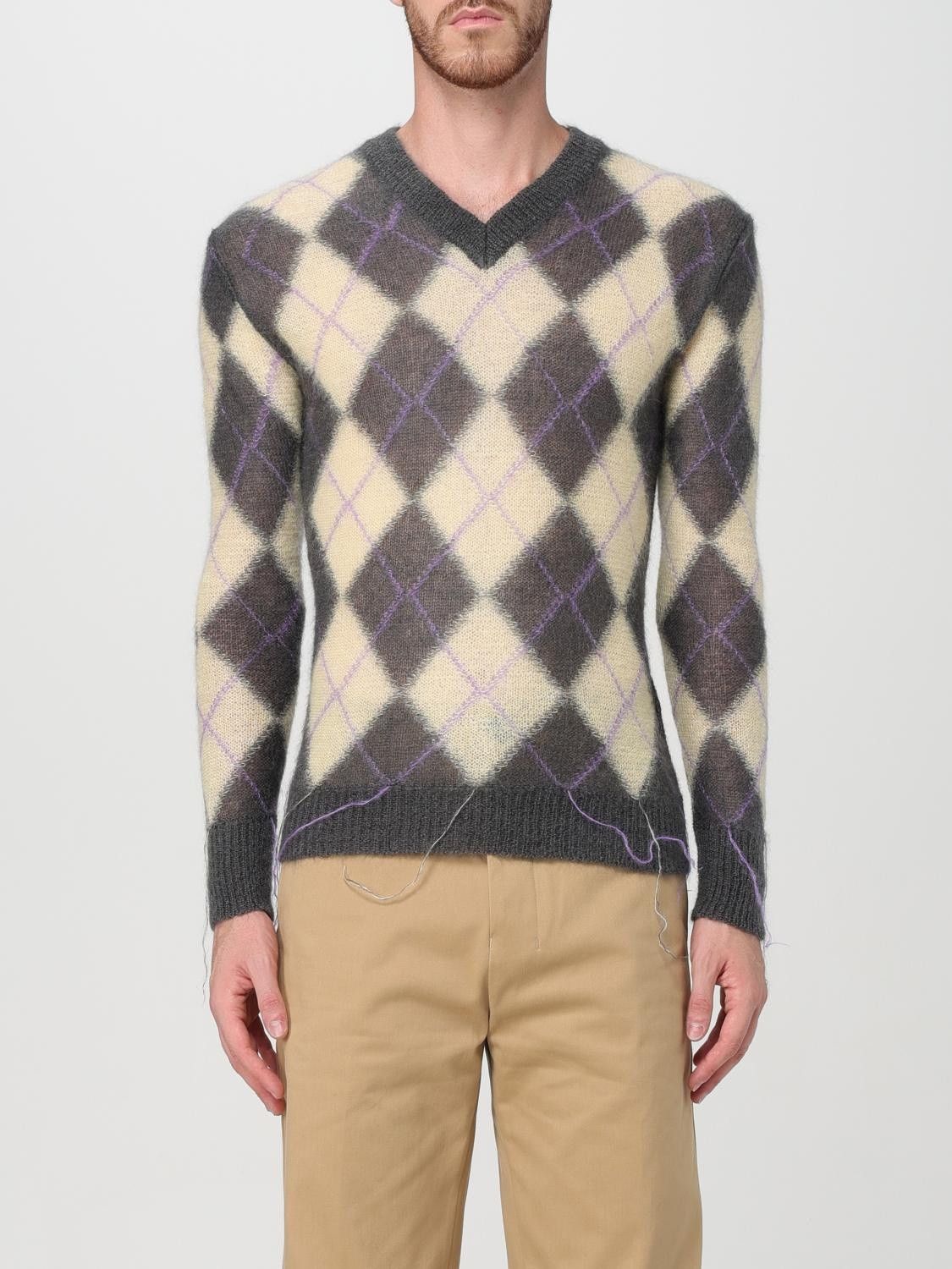 Marni o1w1db11125 Sweater in Grey/Beige Size US S / EU 44-46 / 1 - 1 Thumbnail